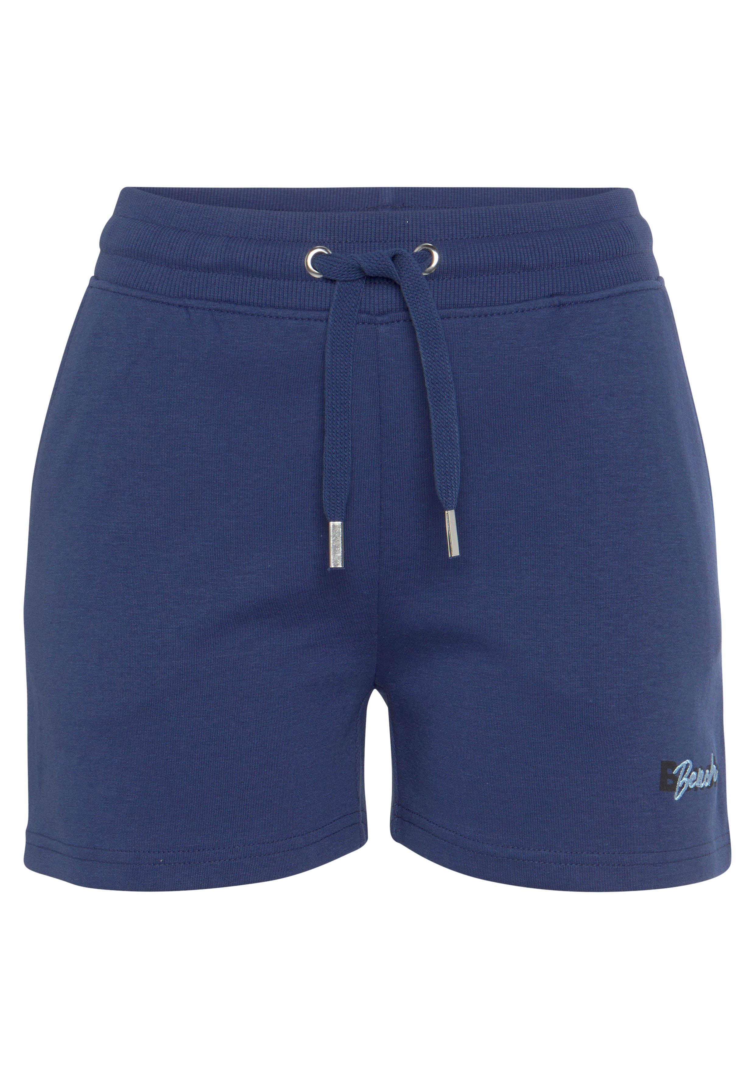 Bench. Loungewear Short met logoprint en borduursel