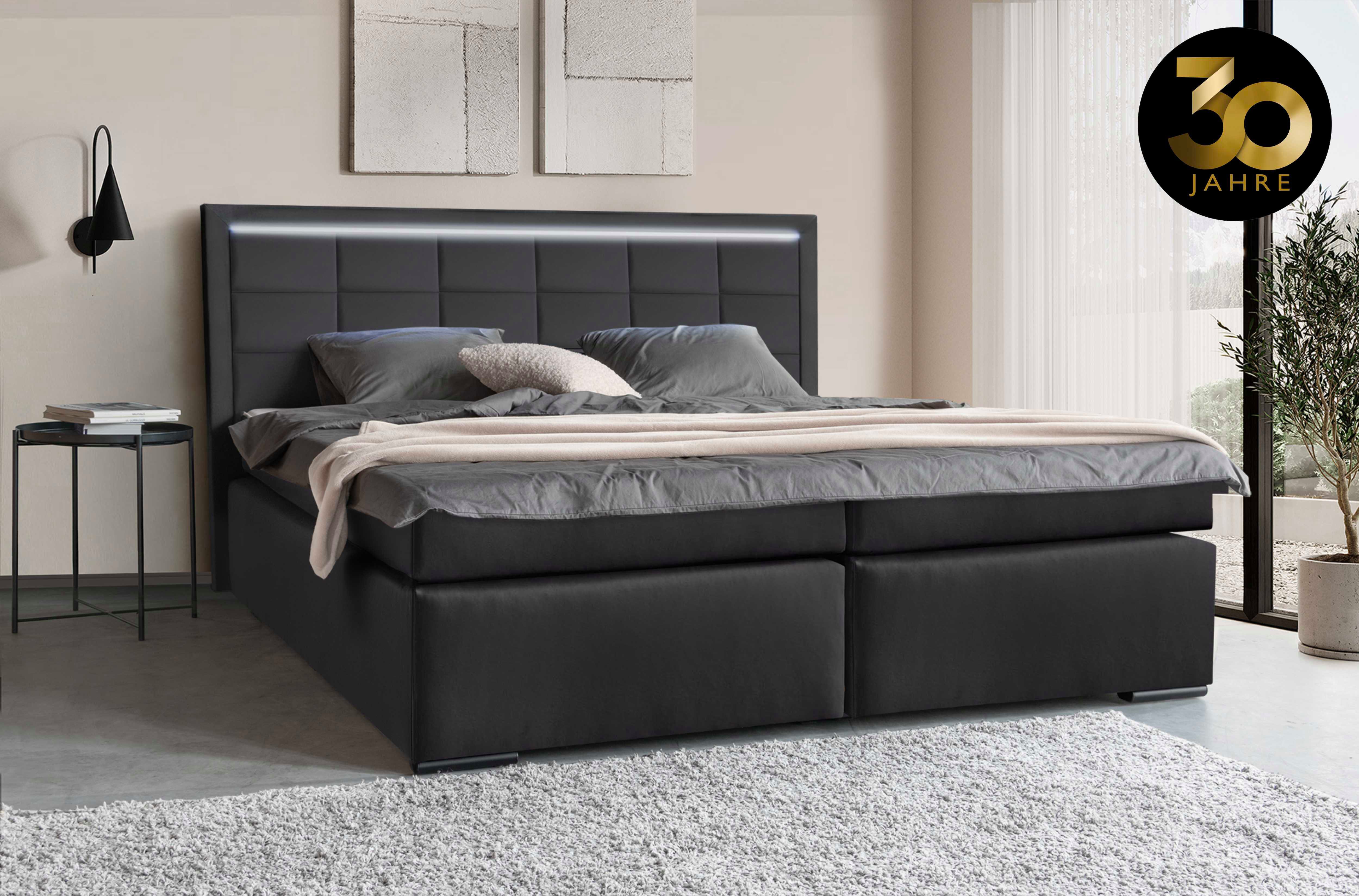 COLLECTION AB Boxspring 30 jaar jubileummodel Athena in h2,h3 & h4, incl. led-lijst
