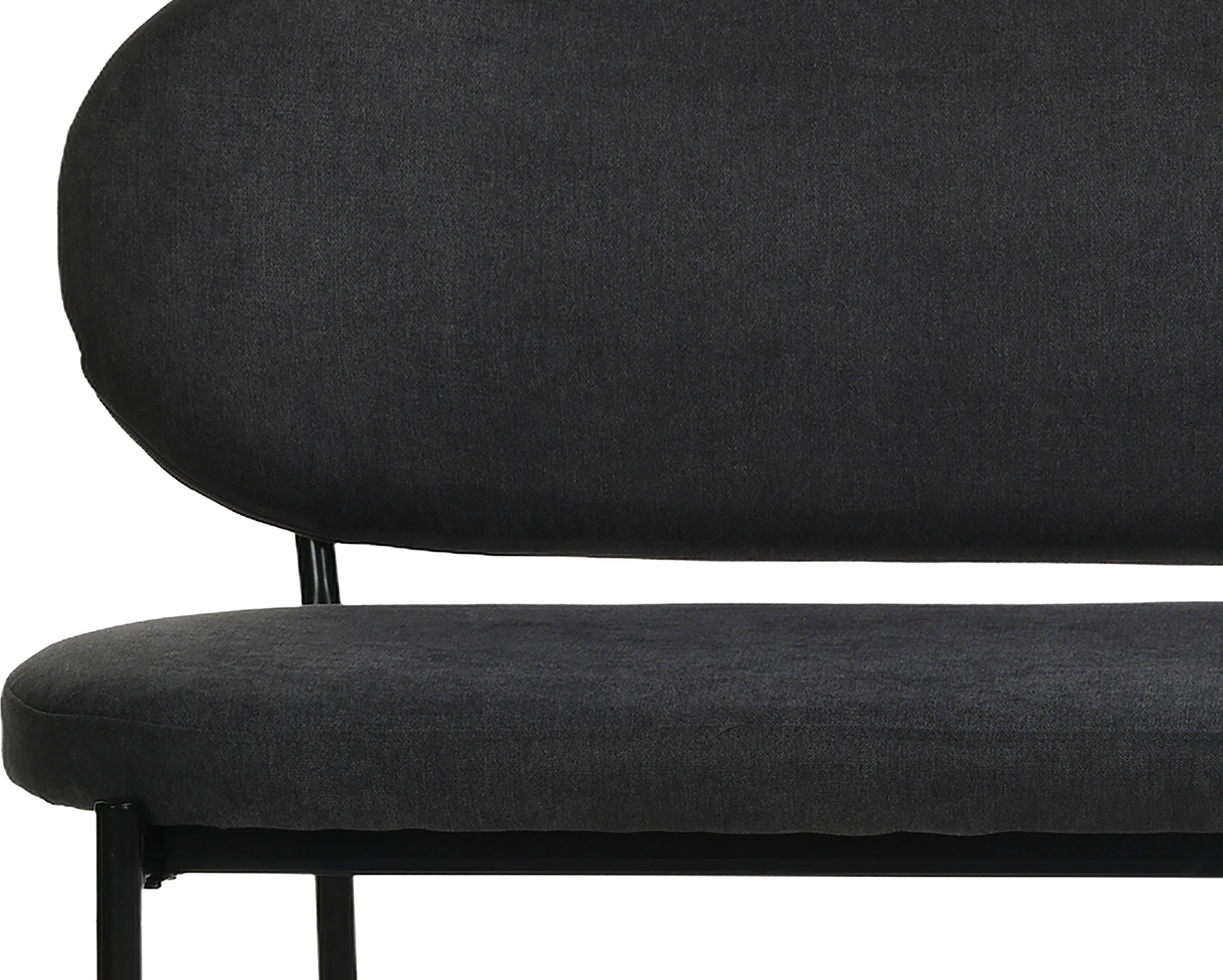byLIVING Zitbank Jersey met geweven stof bekleding, met rugleuning, breedte 160 cm