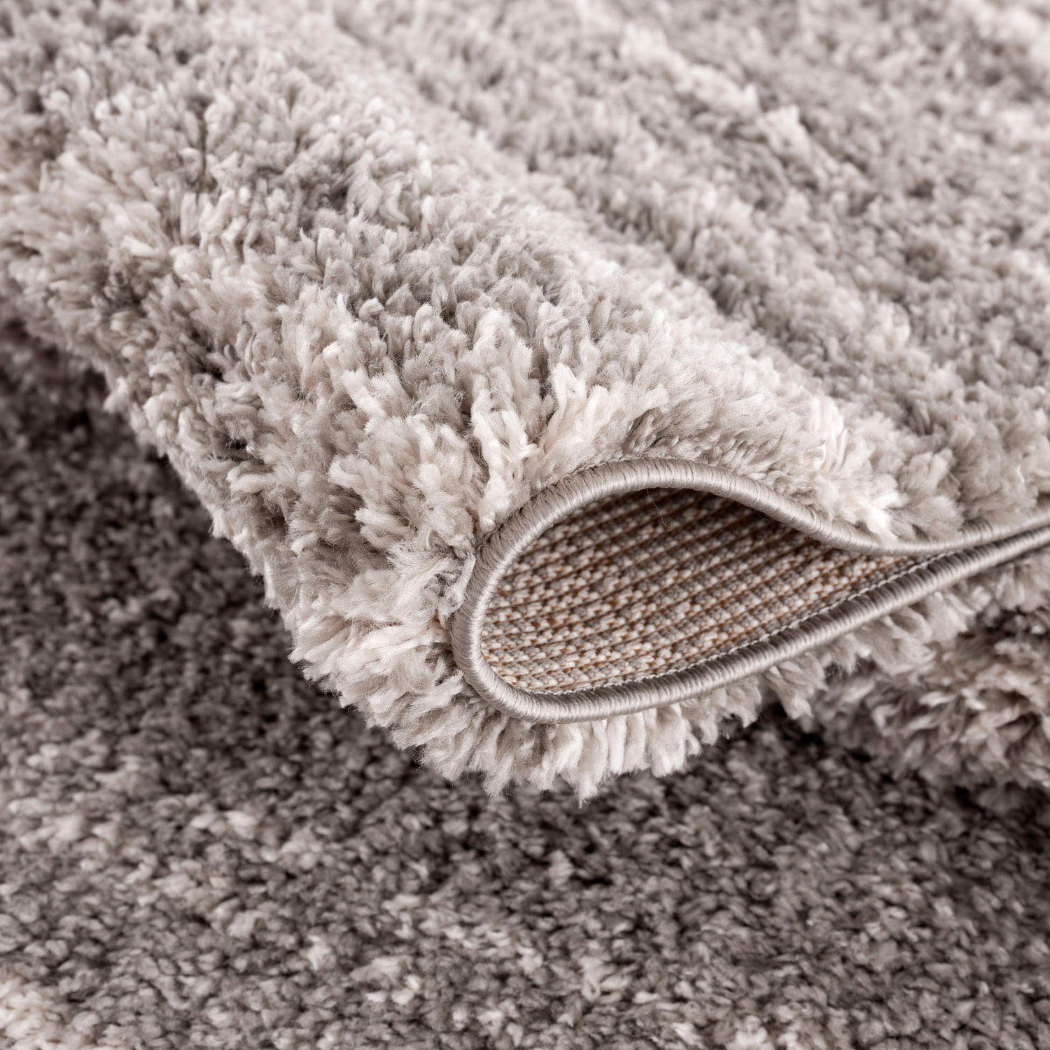 Carpet City Hoogpolig vloerkleed Pulpy 524 bijzonder zacht, met franje, mêlee