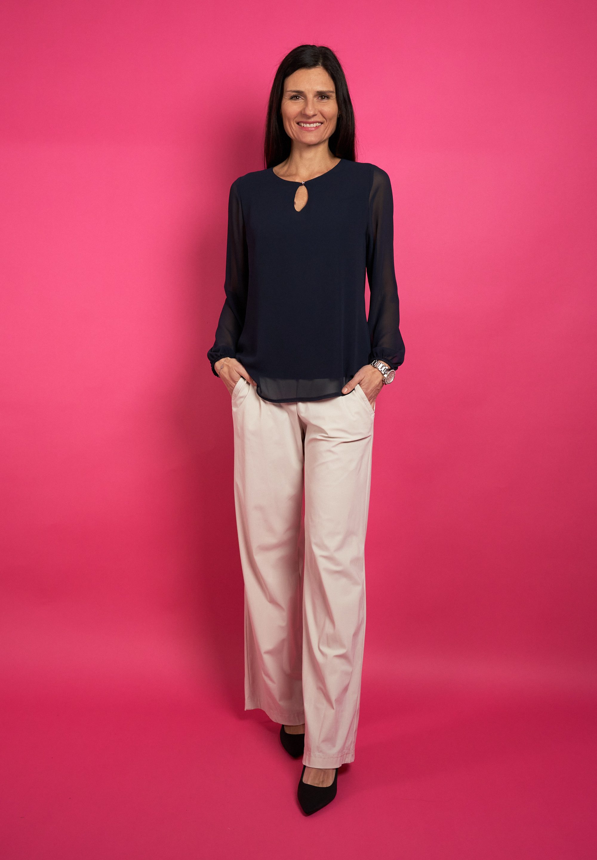 Seidel Moden Blouse met lange mouwen Made in Germany