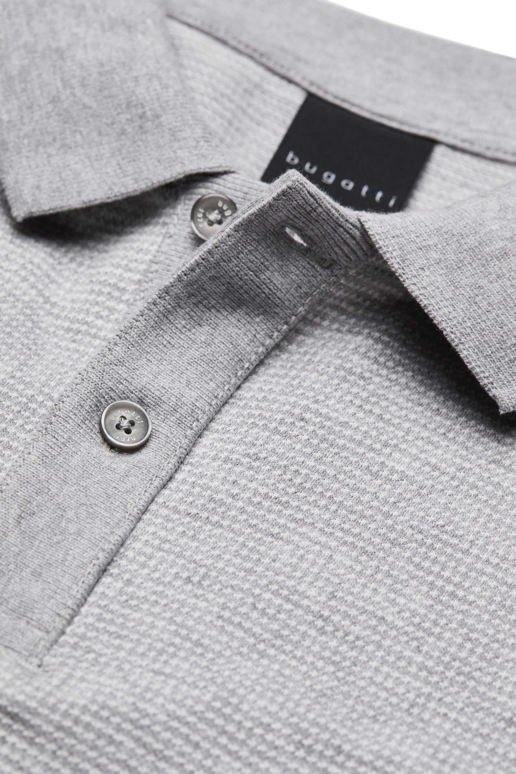 Bugatti Poloshirt in 2-tone-look