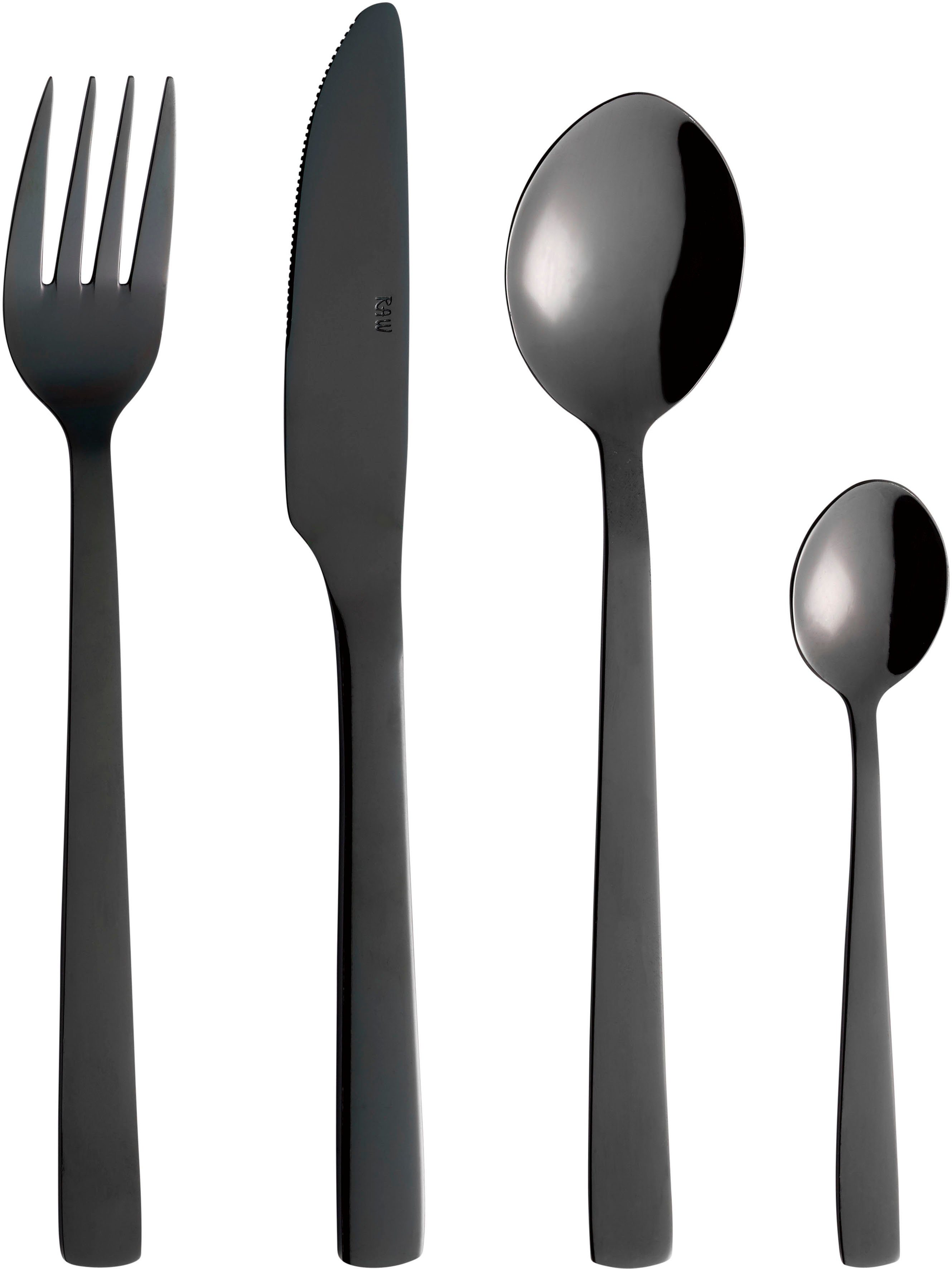 aida RAW Bestekset Raw PVD-gecoat oppervlak (set, 48-delig)
