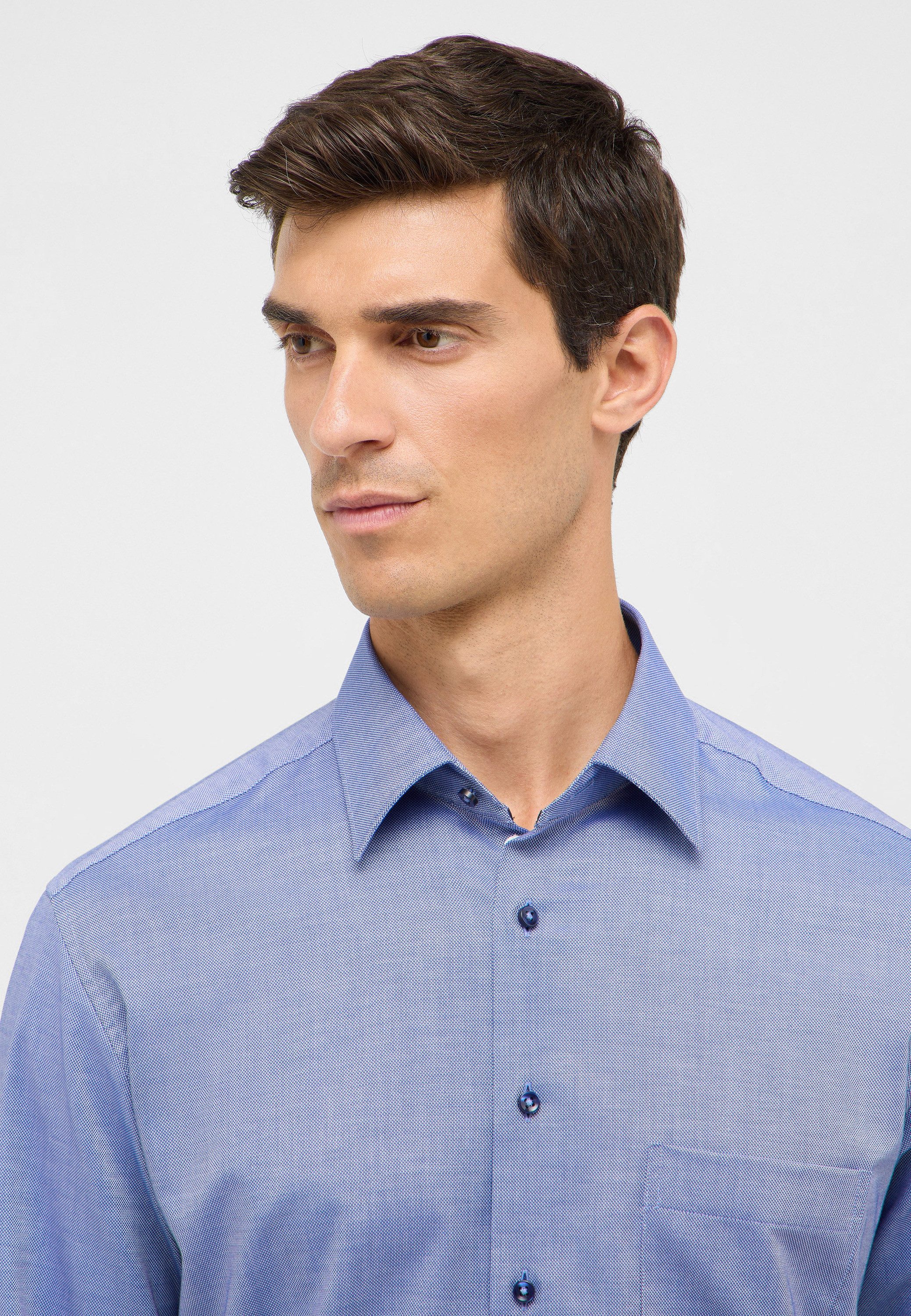 Eterna Overhemd met lange mouwen MODERN FIT NON IRON (strijkvrij)