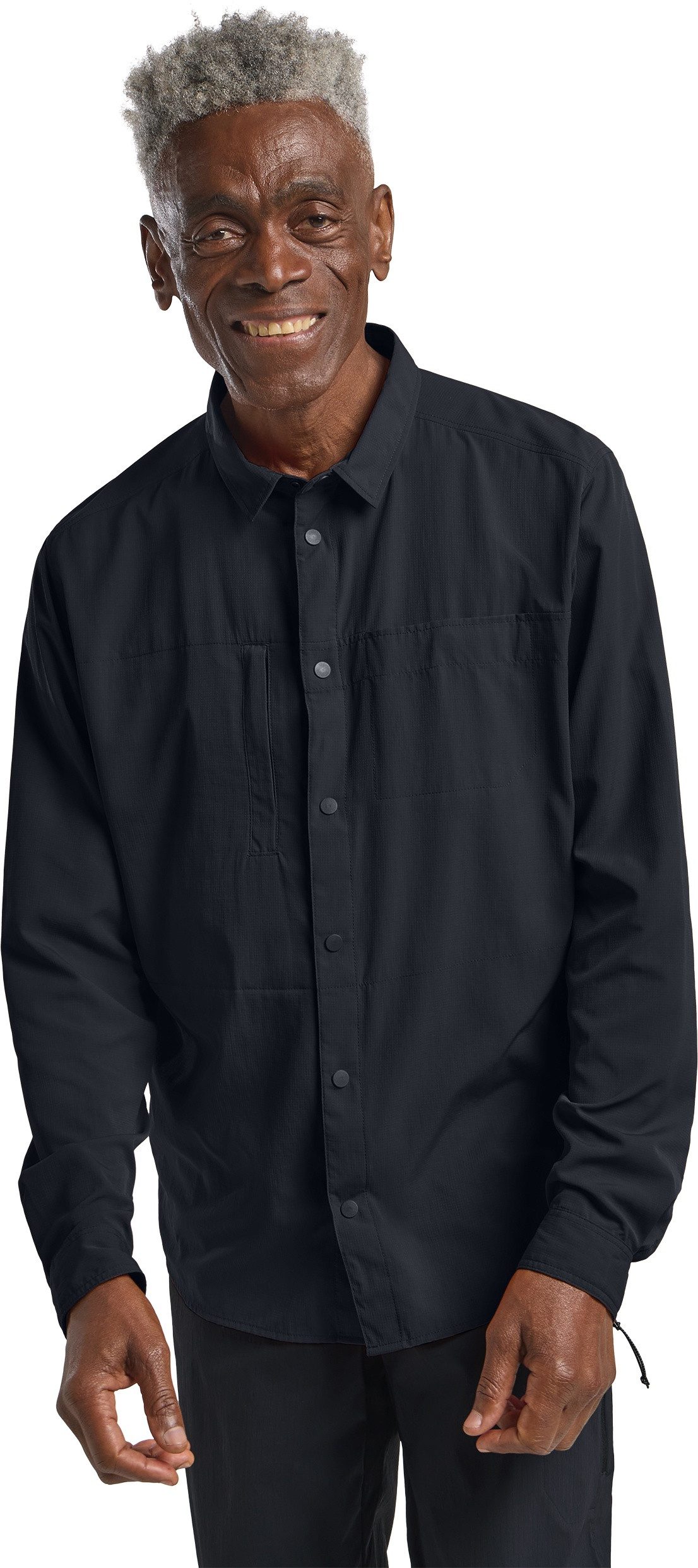 Jack Wolfskin Overhemd met lange mouwen SIERRA CANYON LS M heren overhemden maat XXXL (60) blauw
