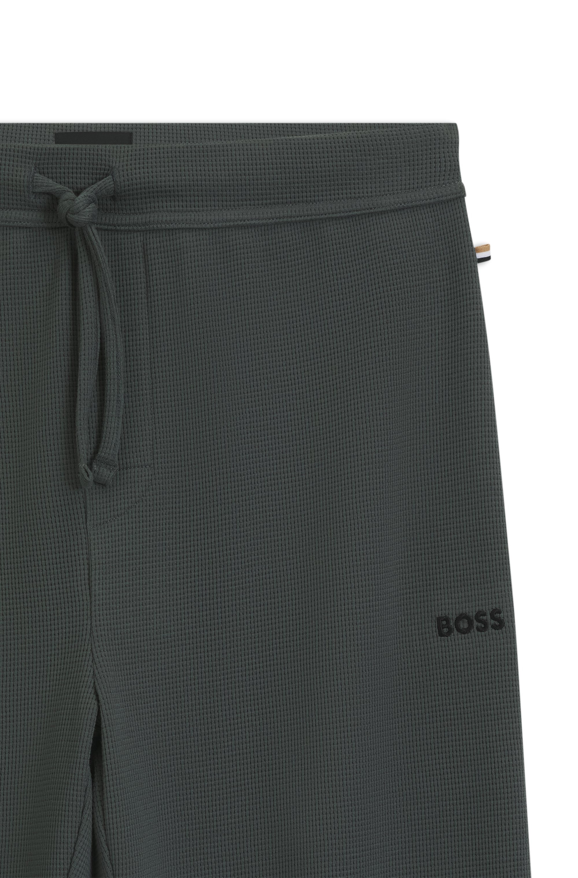 BOSS Pyjamabroek Waffle Pants Cuf