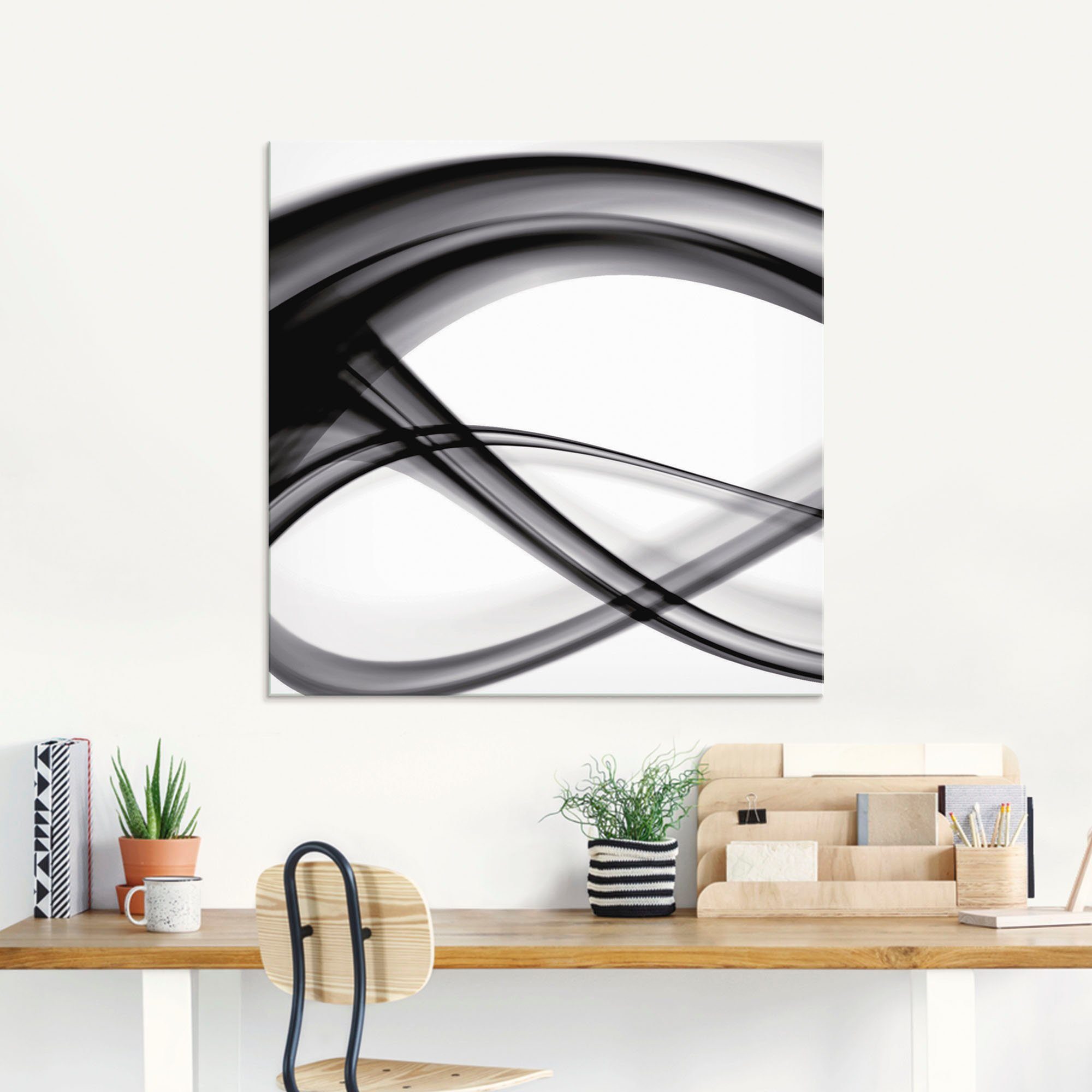 Artland Print op glas Abstracte compositie in verschillende maten