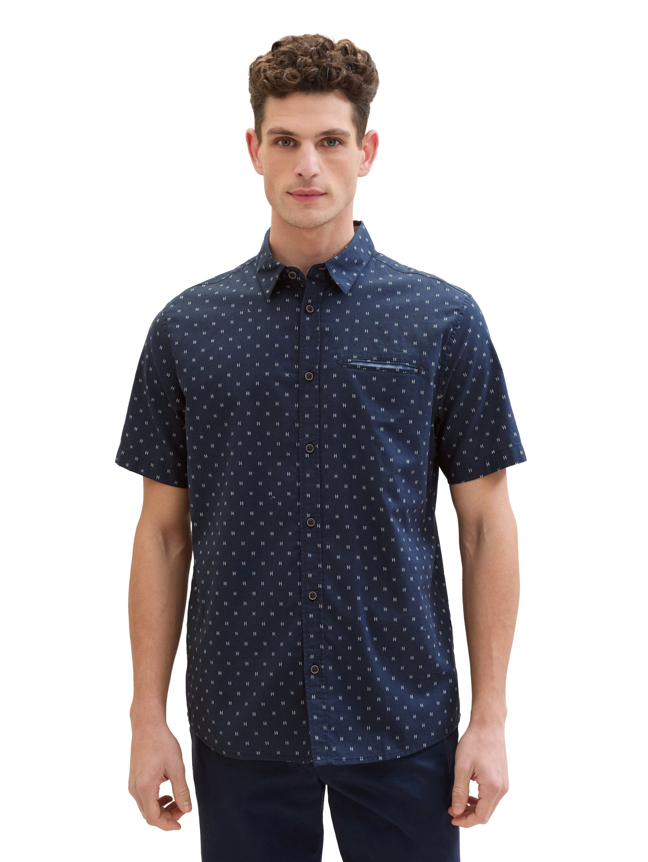 Tom Tailor Overhemd met korte mouwen met print all-over