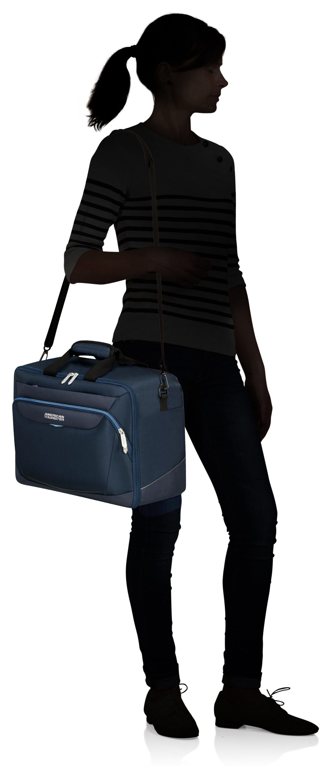 American Tourister Reistas SUMMERRIDE 3-Way schoudertas Handbagage reiskoffer trolley-opsteeksysteem onderzit