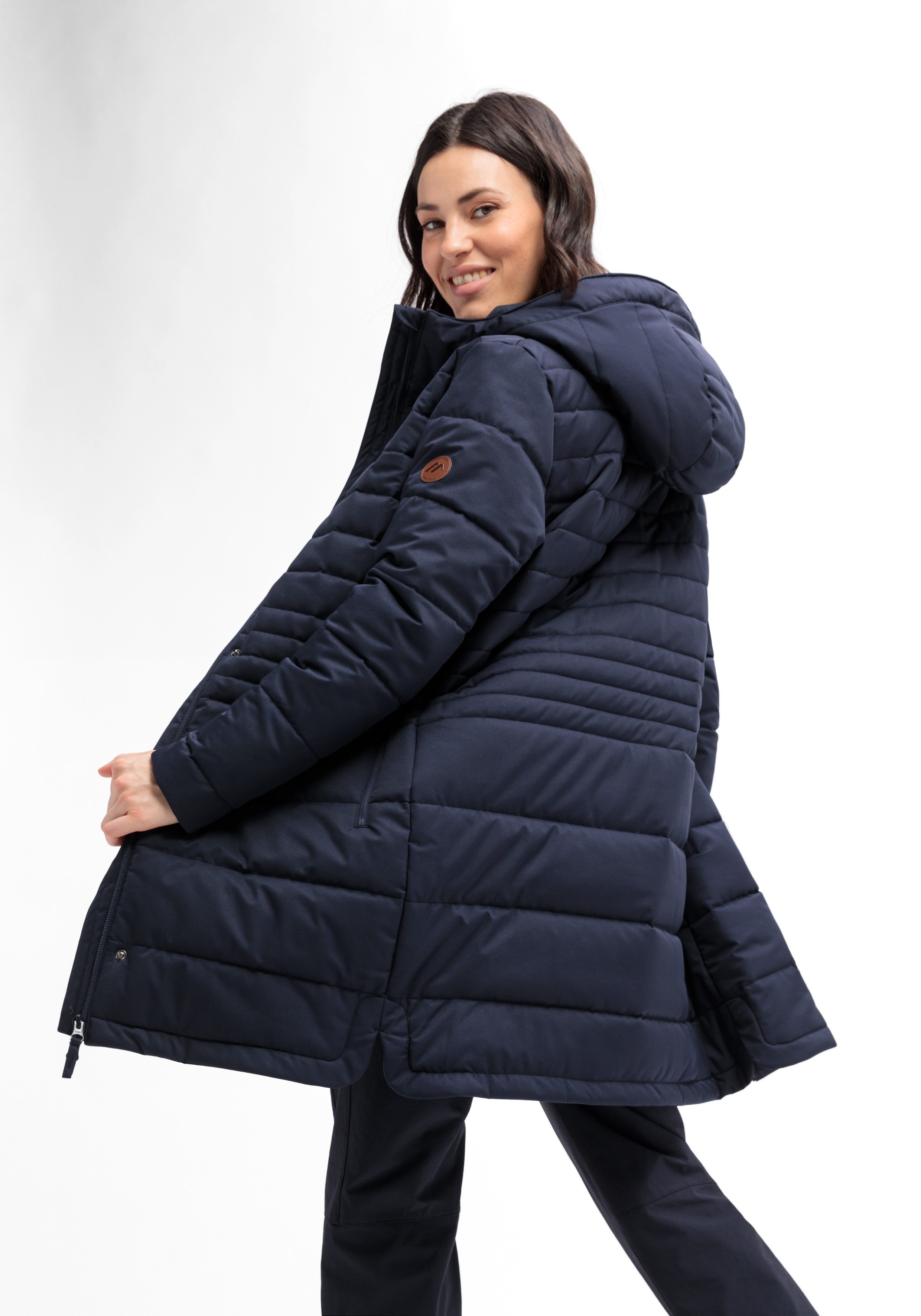 Maier Sports Functionele jas LAERKE Dames mantel, outdoor mantel wind/waterdicht, 4 ruime zakken