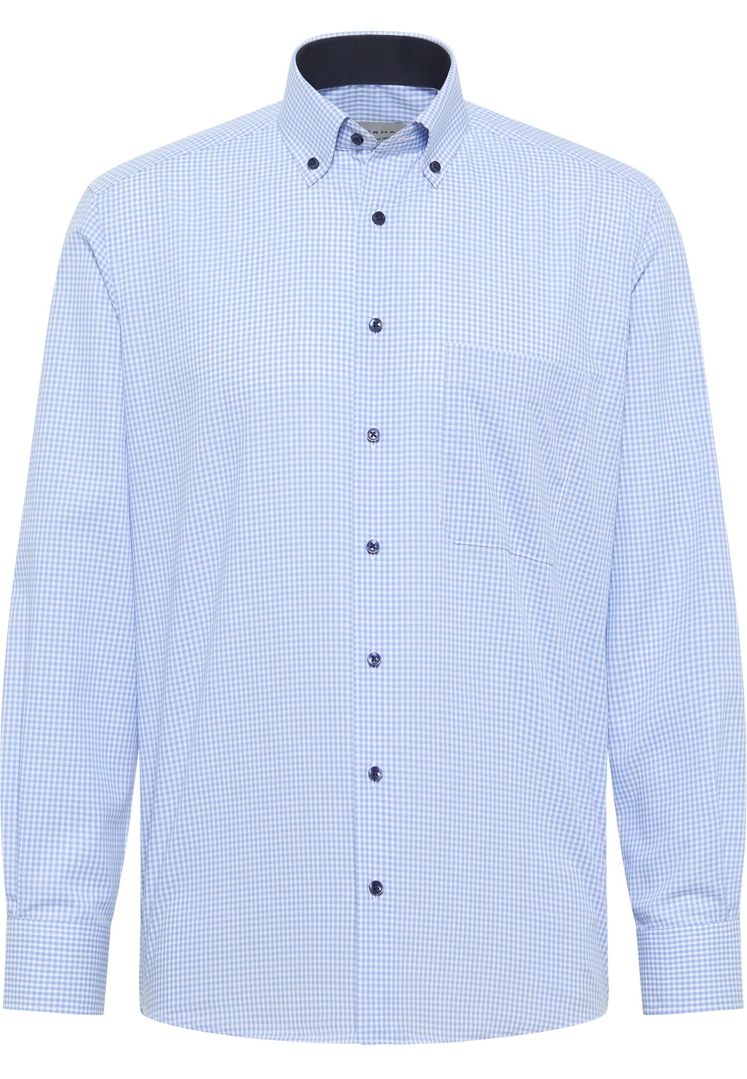 Eterna Overhemd met lange mouwen Comfort fit NON IRON (strijkvrij)