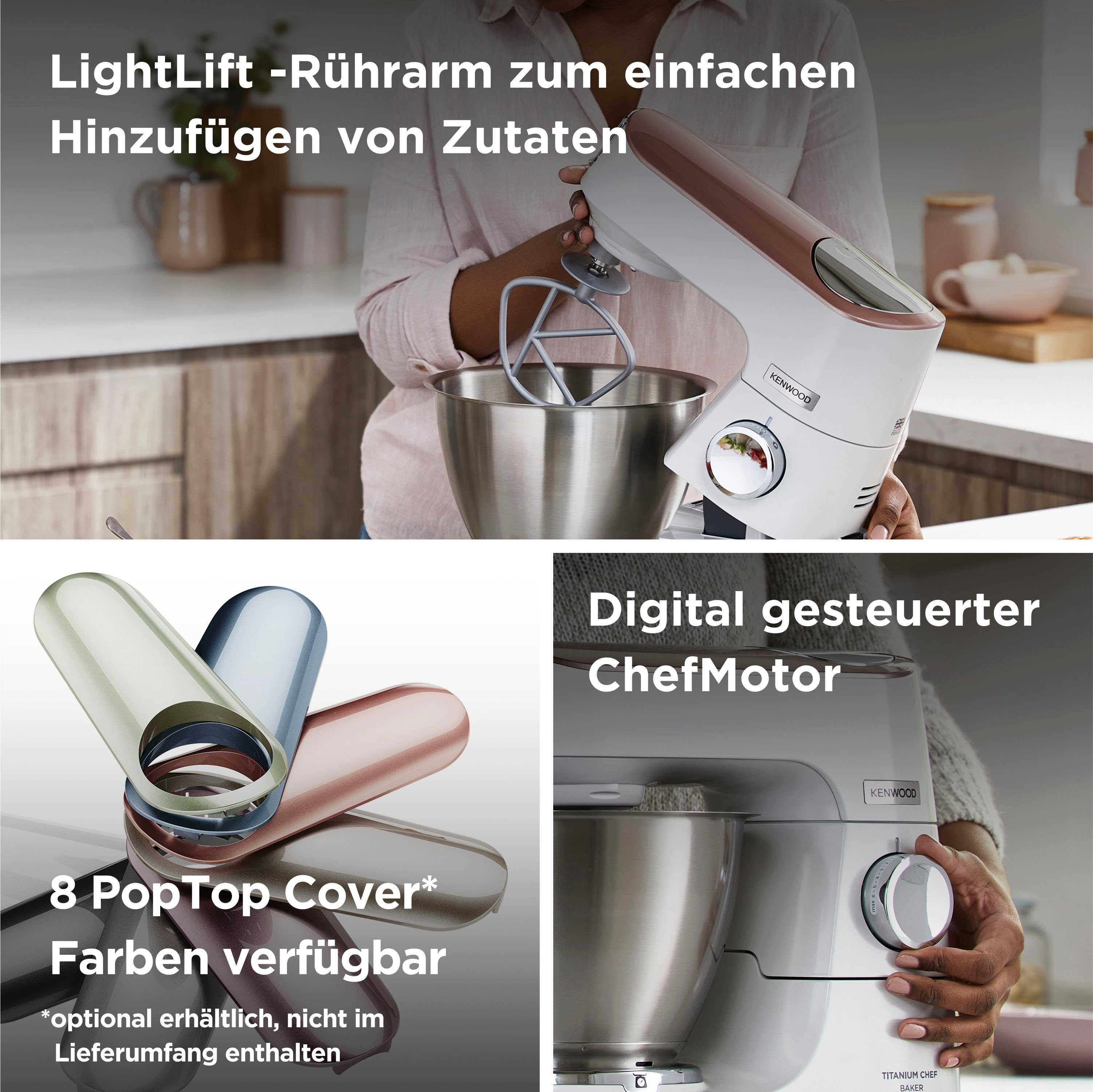KENWOOD Keukenmachine Titanium Chef Baker KVC65.001WH