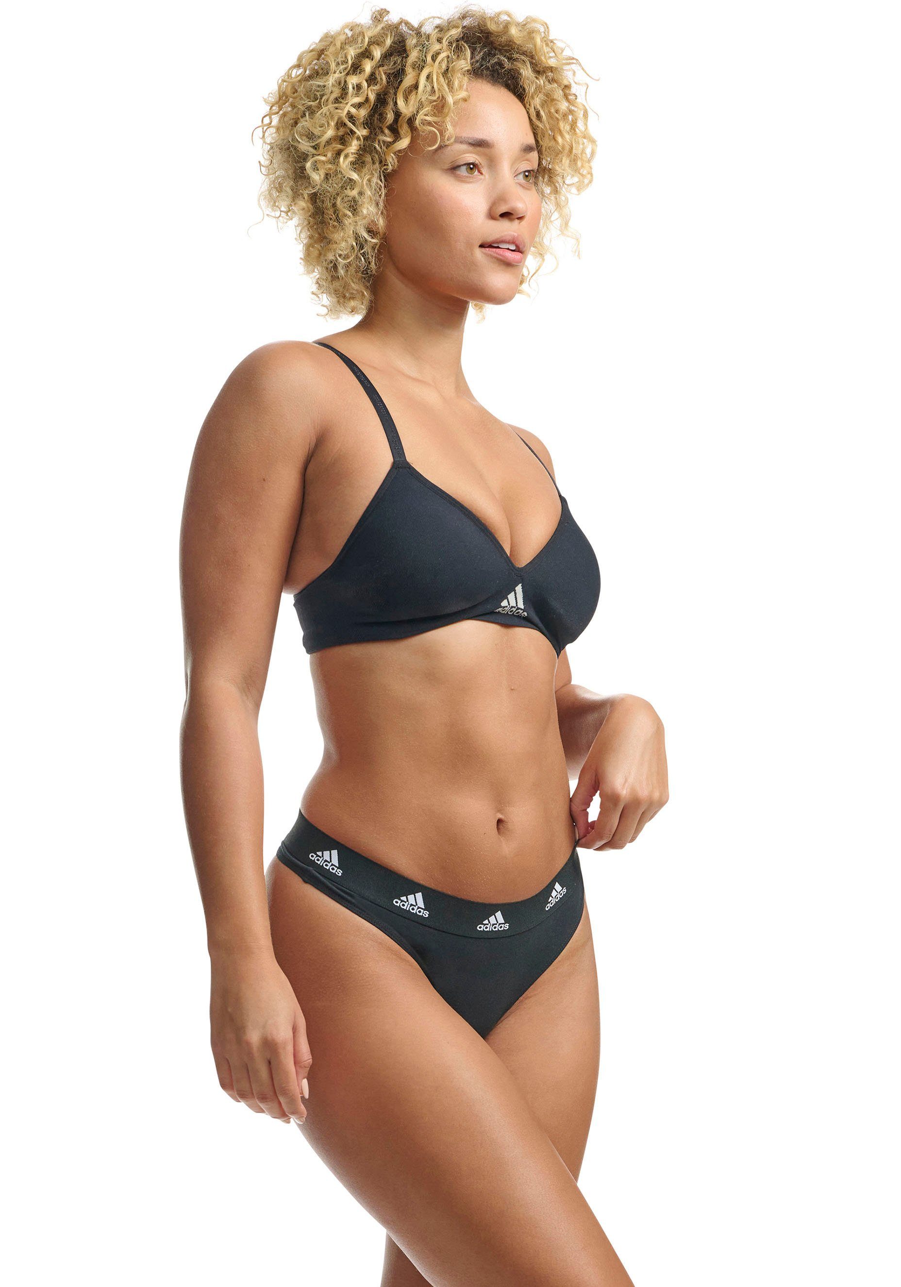 adidas Sportswear Tanga Sport Active Comfort Cotton met real cool cotton-technologie (Set van 3)