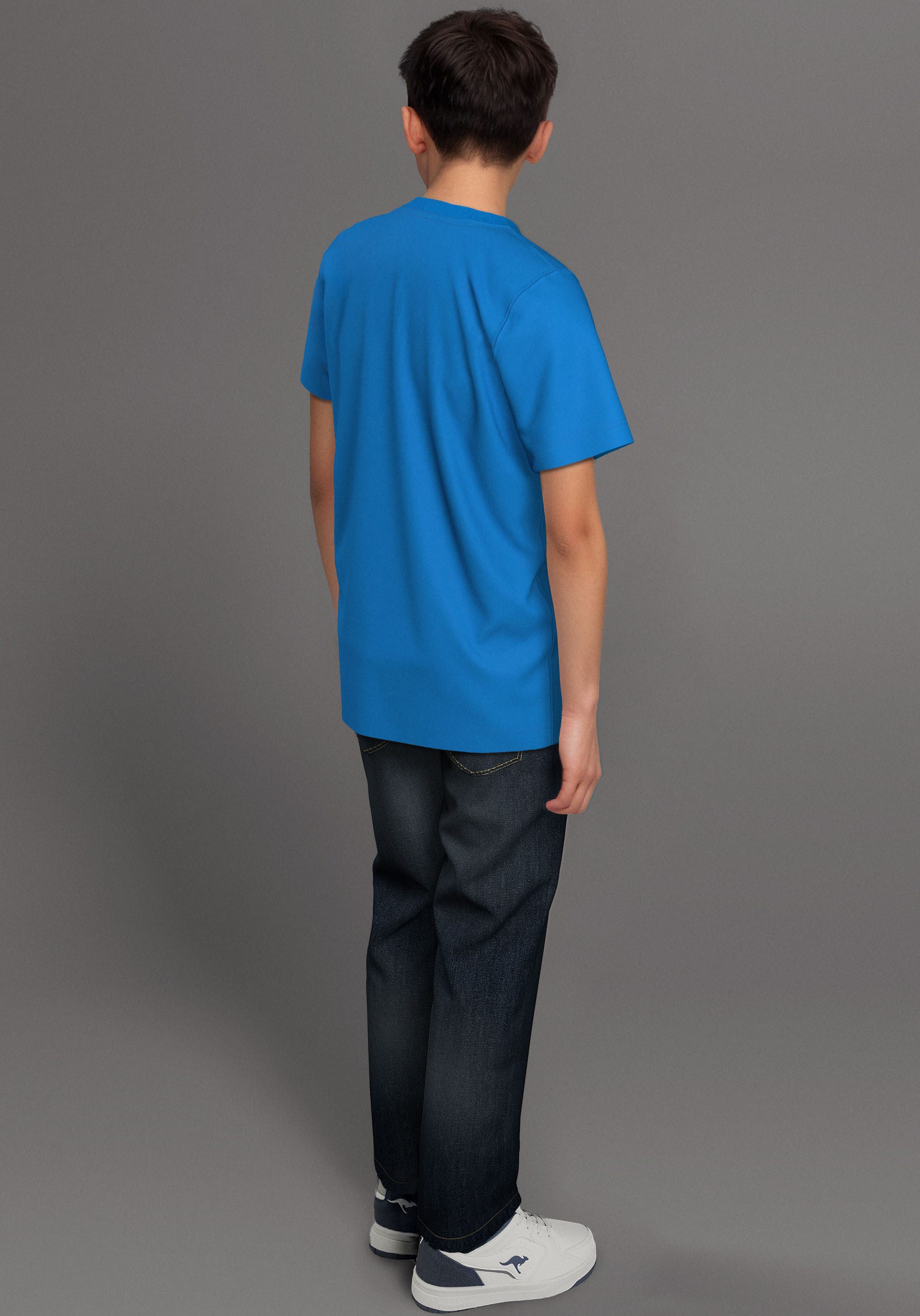 KangaROOS T-shirt TEAM-Print , met logoprint voor jongens