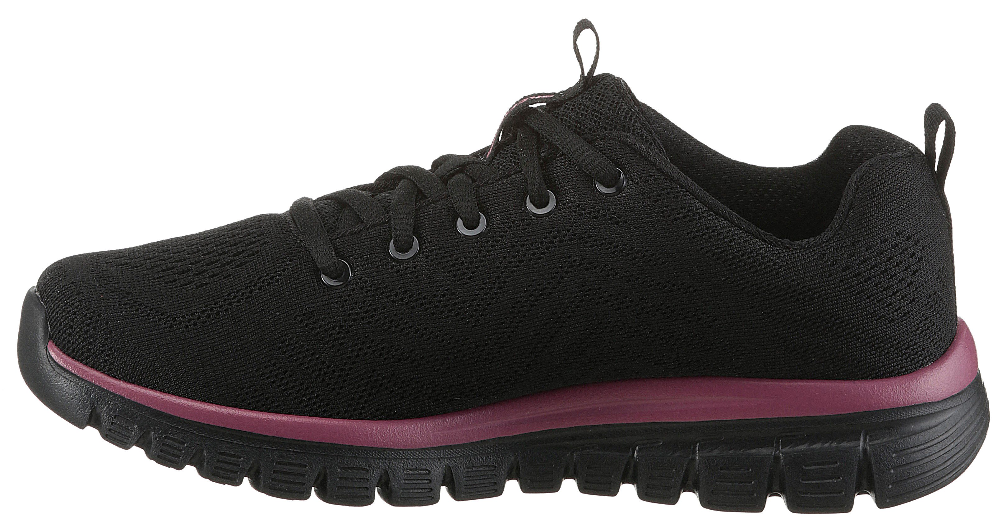 Skechers Sneakers Graceful - Get Connected Vrijetijdsschoen, lage schoen, veterschoen met memory foam