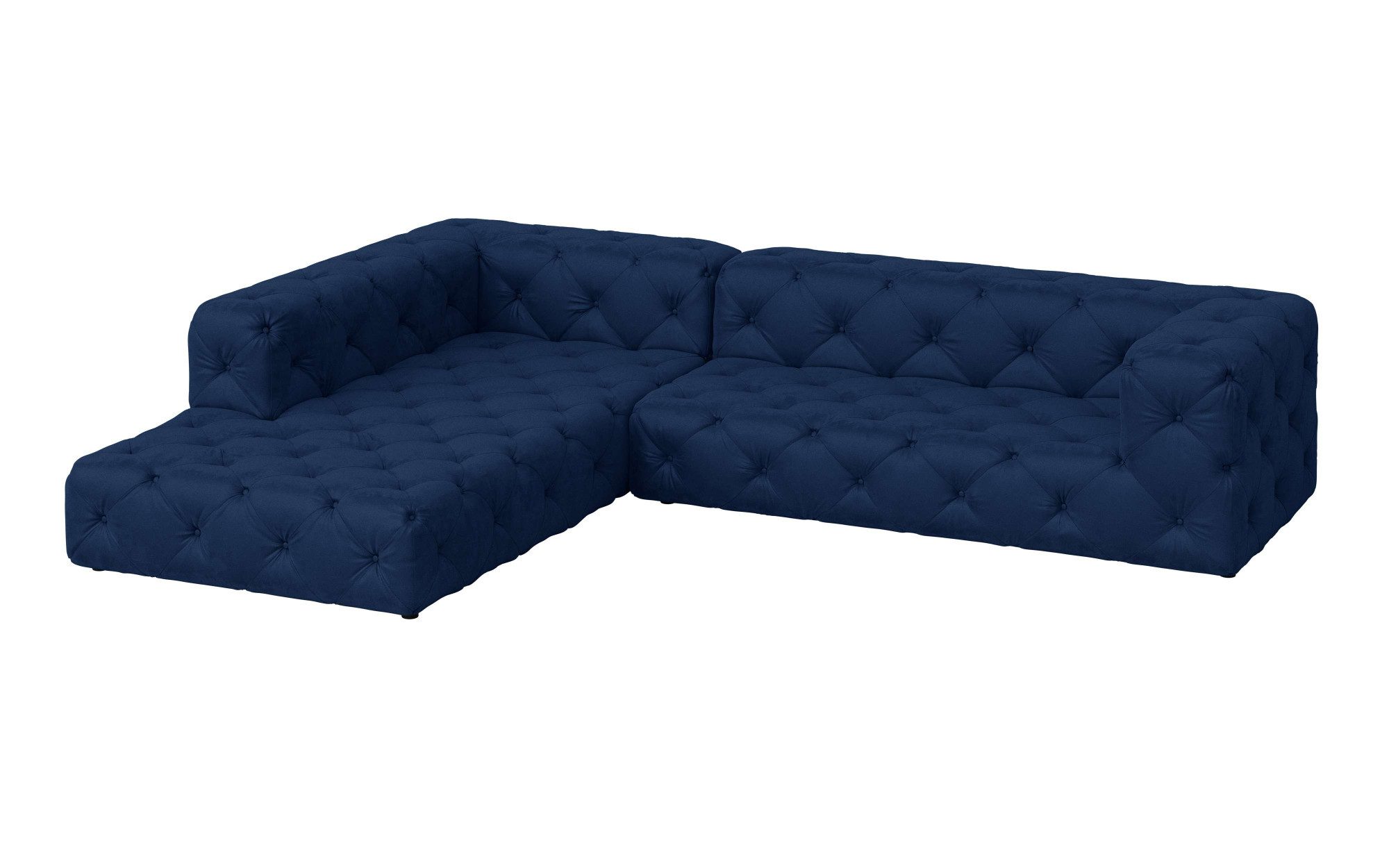 Places of Style Hoekbank FOLLINA L-vorm, met klassieke Chesterfield-knoopstiksels