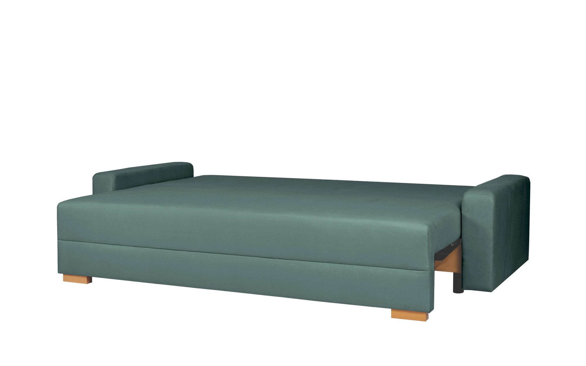 INOSIGN 3-zitsbank SHERIDIAN slaapbank met bedlade, in fijncord en velvet met golvende ondervering, moderne bekleding, b/h/d 225/94/80