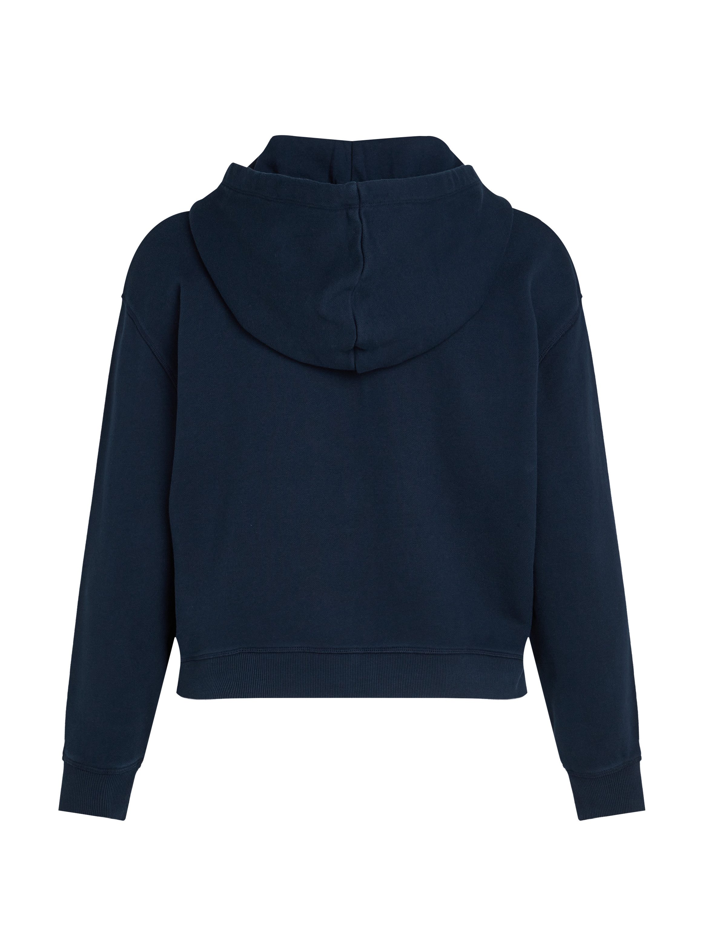 Tommy Hilfiger Curve Sweatvest CRV REG SCRIPT ZIP HOODIE in grote maten, capuchon, rits, logo-opdruk