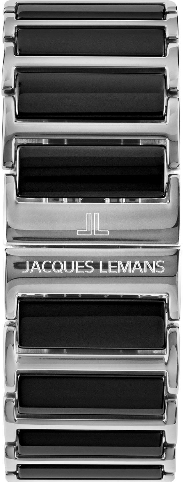 Jacques Lemans Chronograaf York Quartz horloge, polshorloge, herenhorloge, keramiek, analoog, dag, stopwatchfunctie