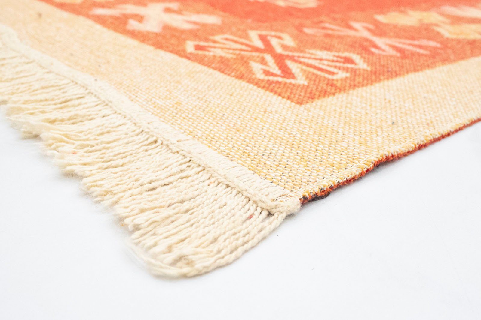 morgenland Wollen kleed Kelim tapijt - Trendy "Gizeh" loper
