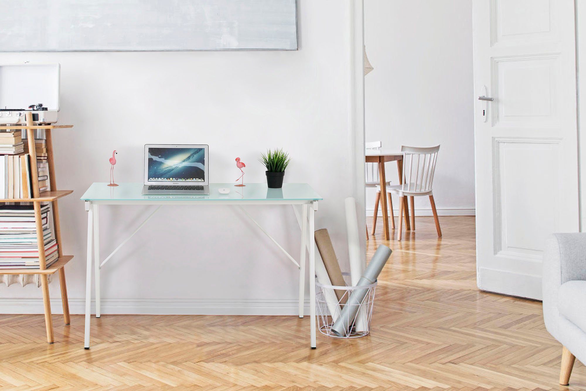 INOSIGN Bureau Tullia met plaat van veiligheidsglas