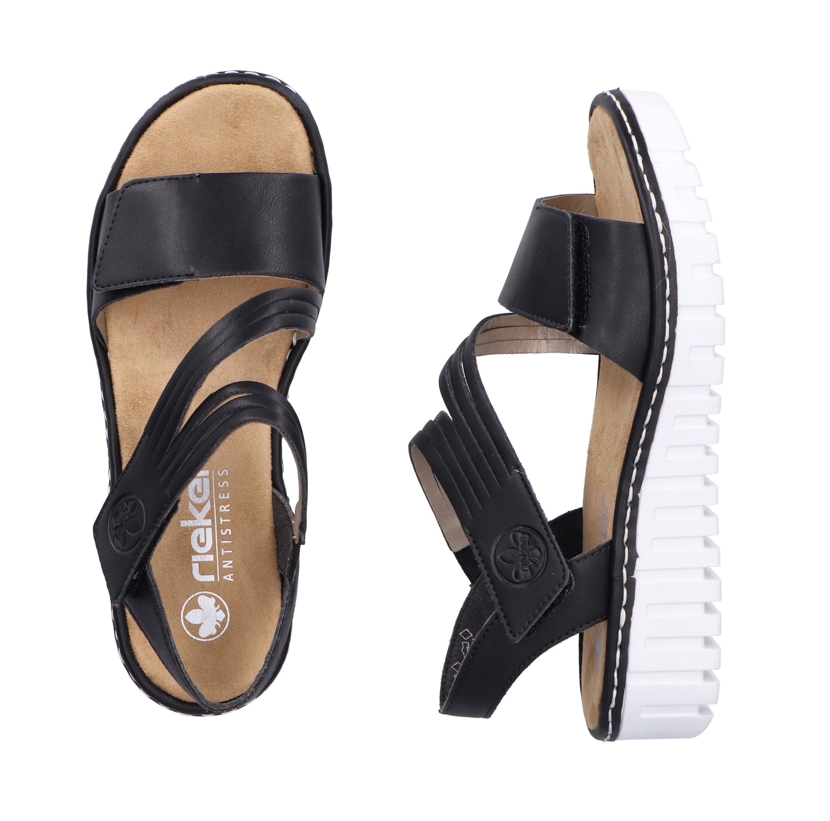 Rieker Plateausandalen Zomerschoen, sandaal, sleehak, met klittenband