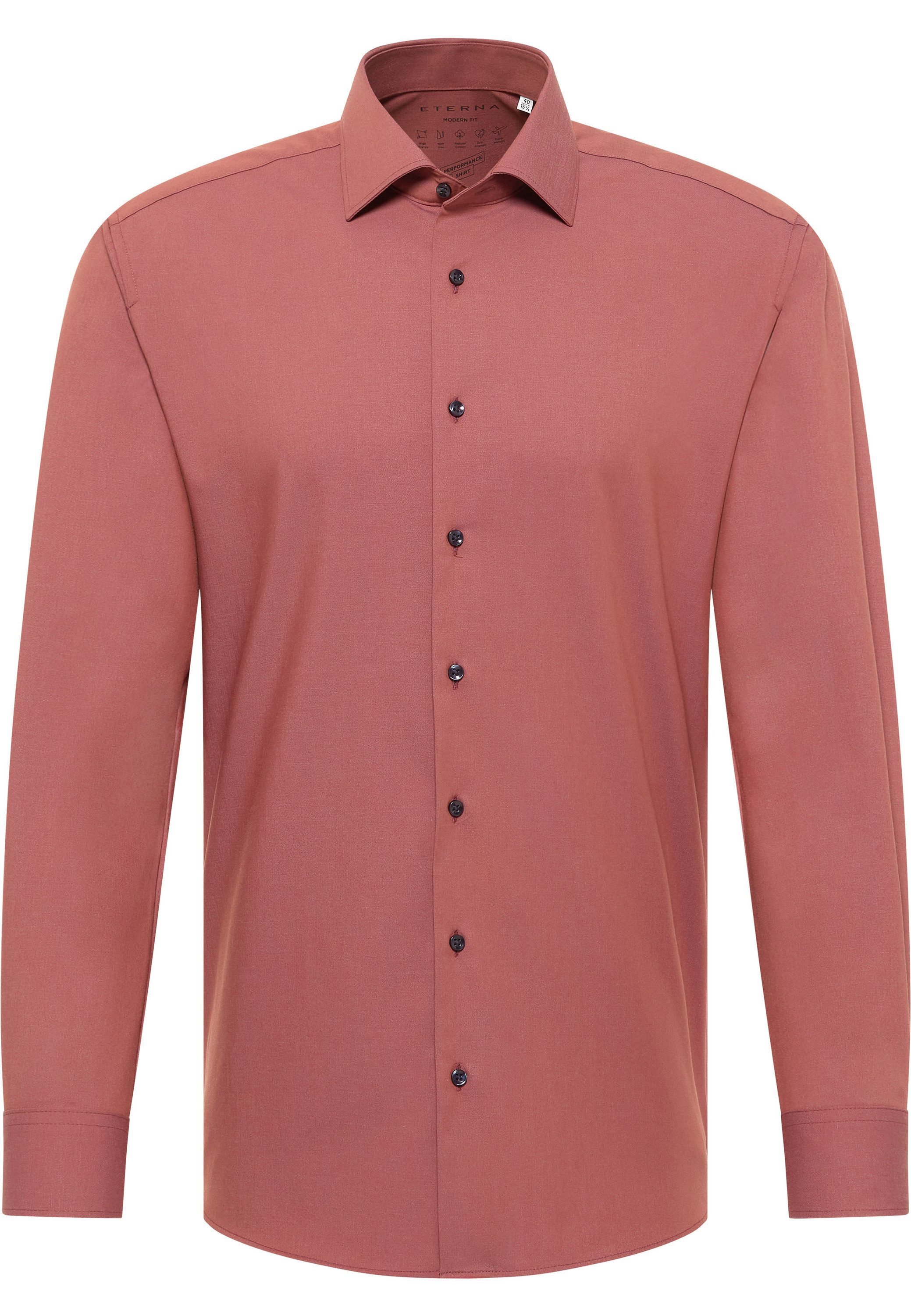 Eterna Overhemd met lange mouwen MODERN FIT NON IRON (strijkvrij)