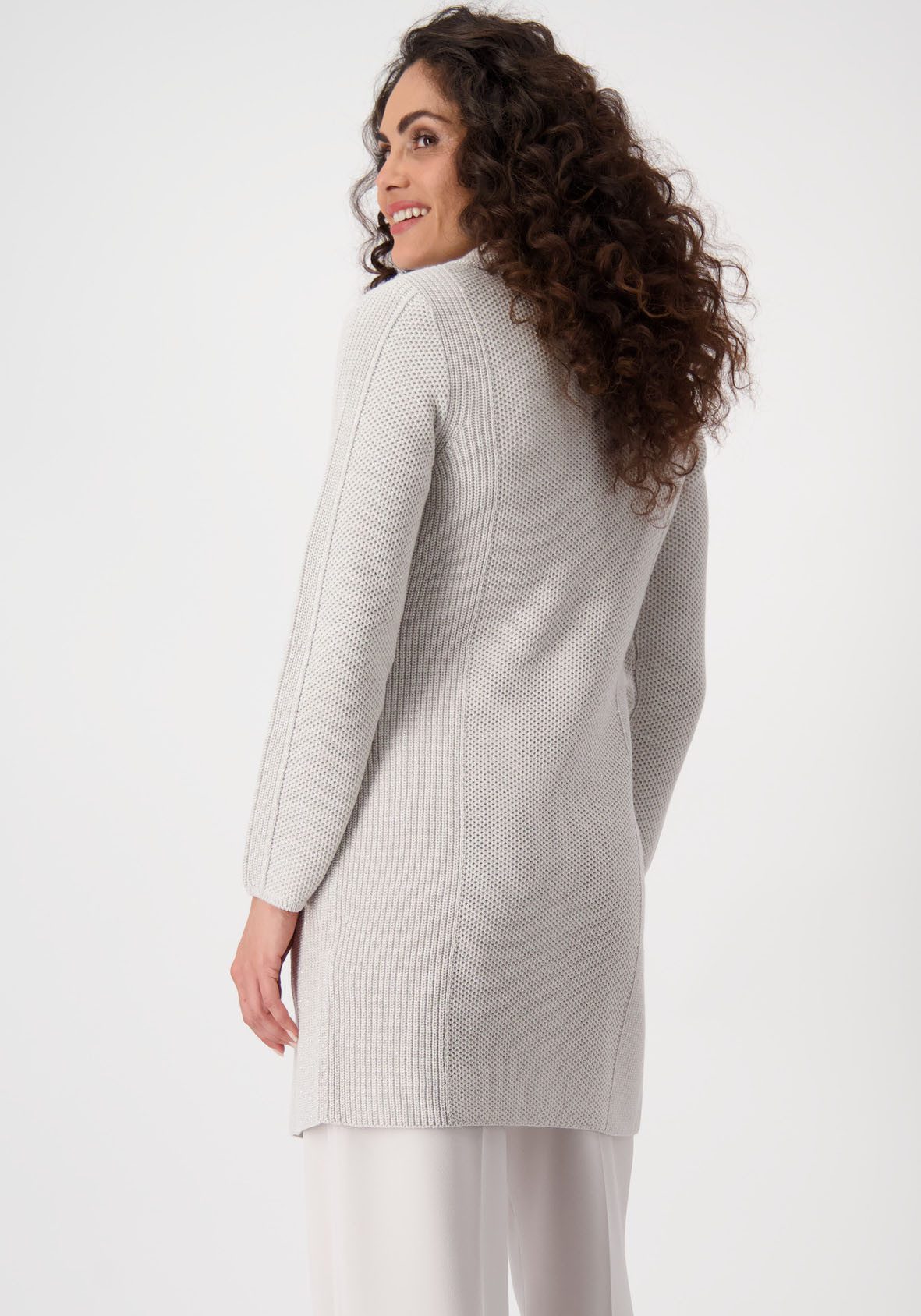 Monari Gebreide jas Jacket Basic gebreide mantel