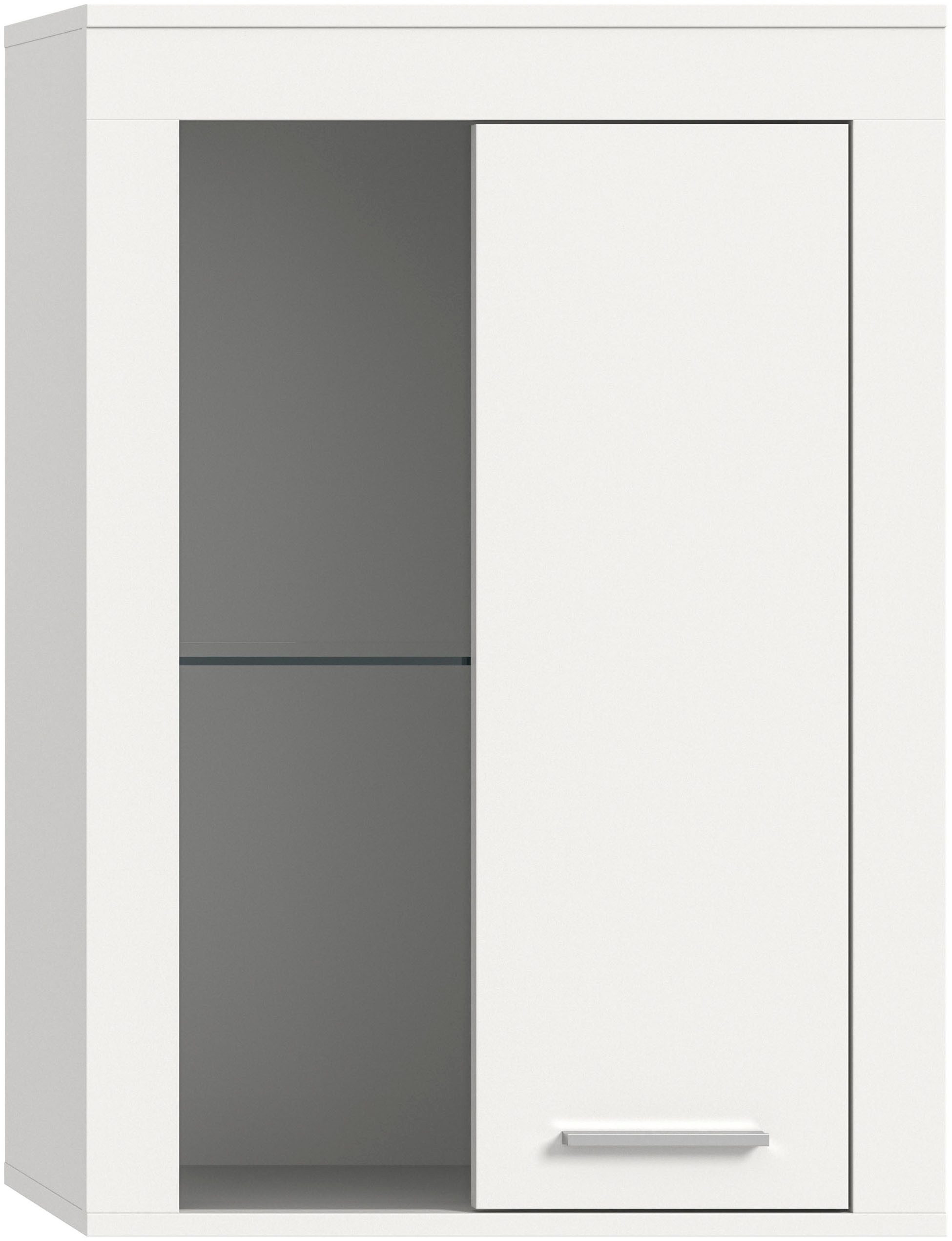 INOSIGN Vitrinekast Aosta, breedte 60 cm, staand of hangend, in verschillende kleuren Deurafdichting verwisselbaar, 1 glazen inlegvloer, hangvitrine, staande vitrine
