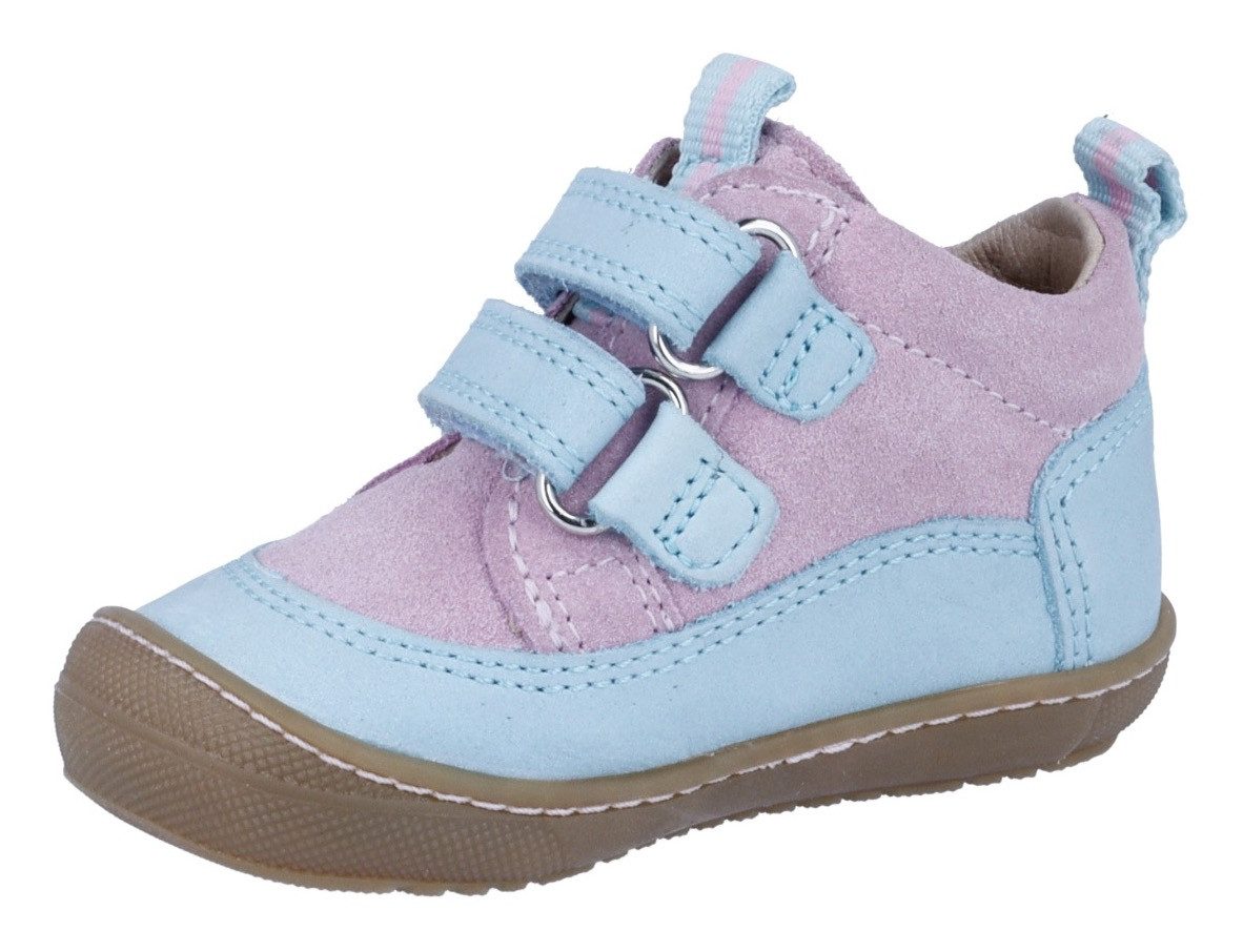 Richter Babyschoentjes Maxi WMS: gemiddeld Kinderschoen in coole materiaalmix, maat sjabloon om te downloaden