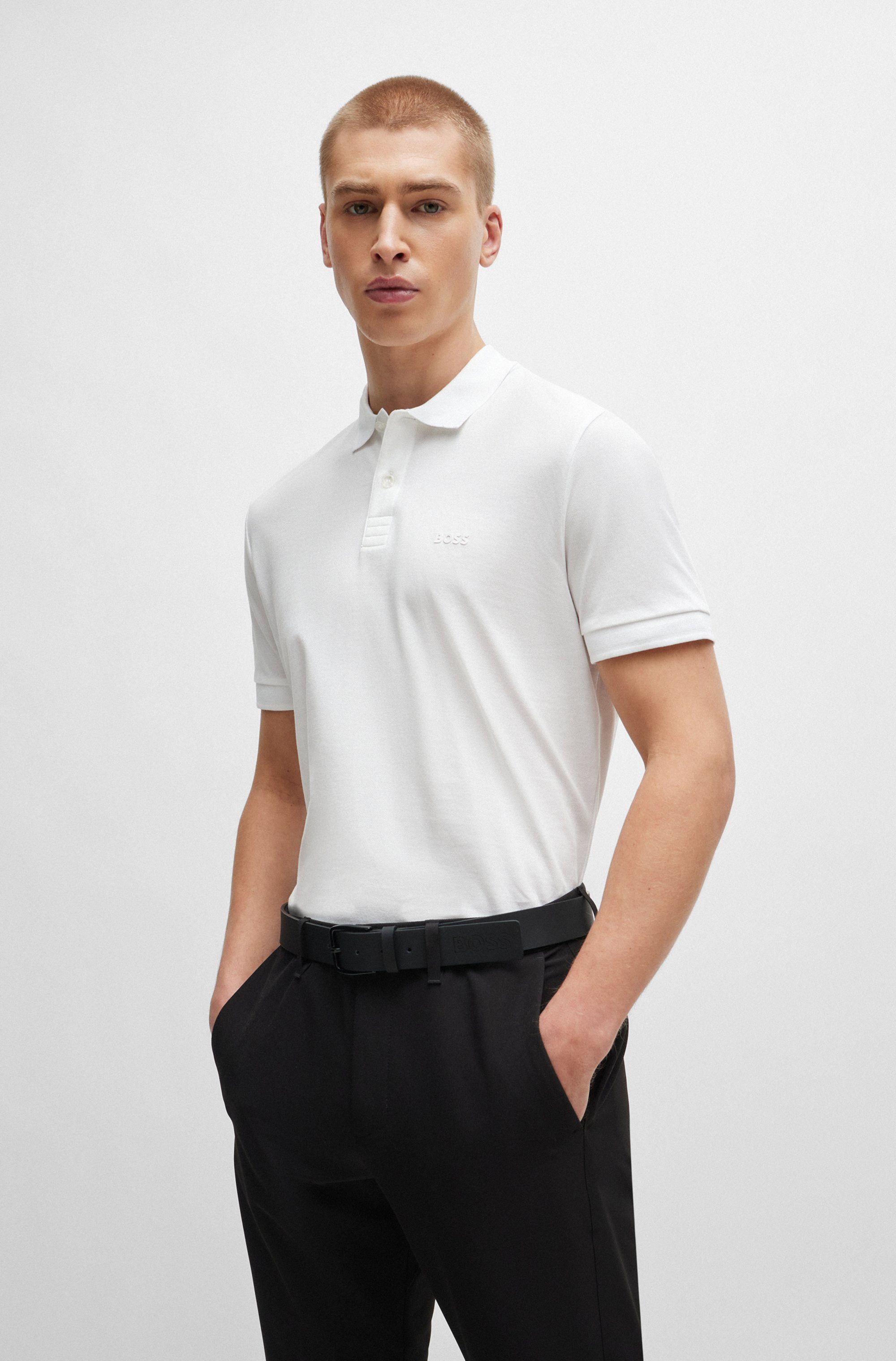 BOSS GREEN Poloshirt Pio 1 met een polokraag