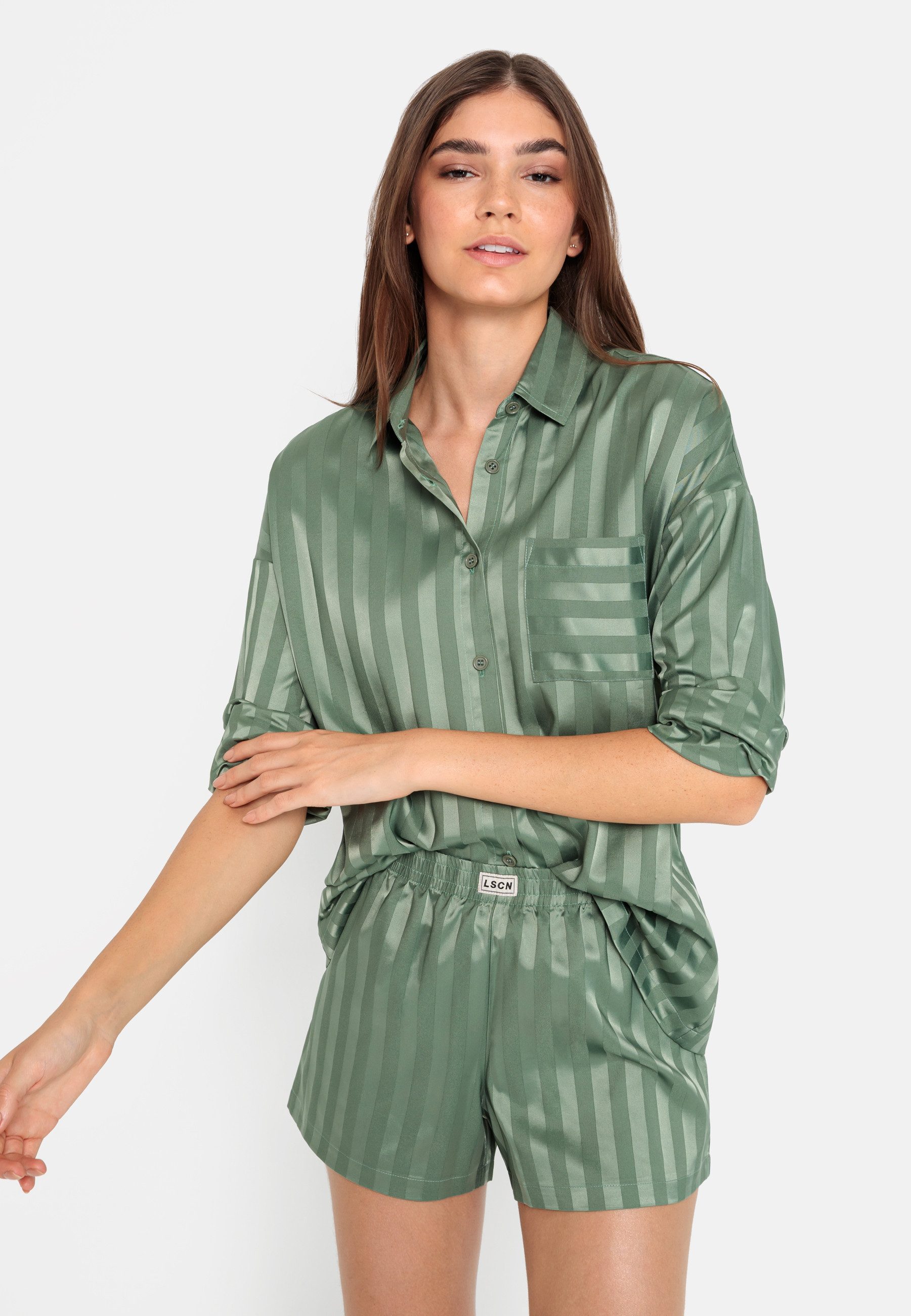 LSCN by LASCANA Shortama in wijd model (2-delig)