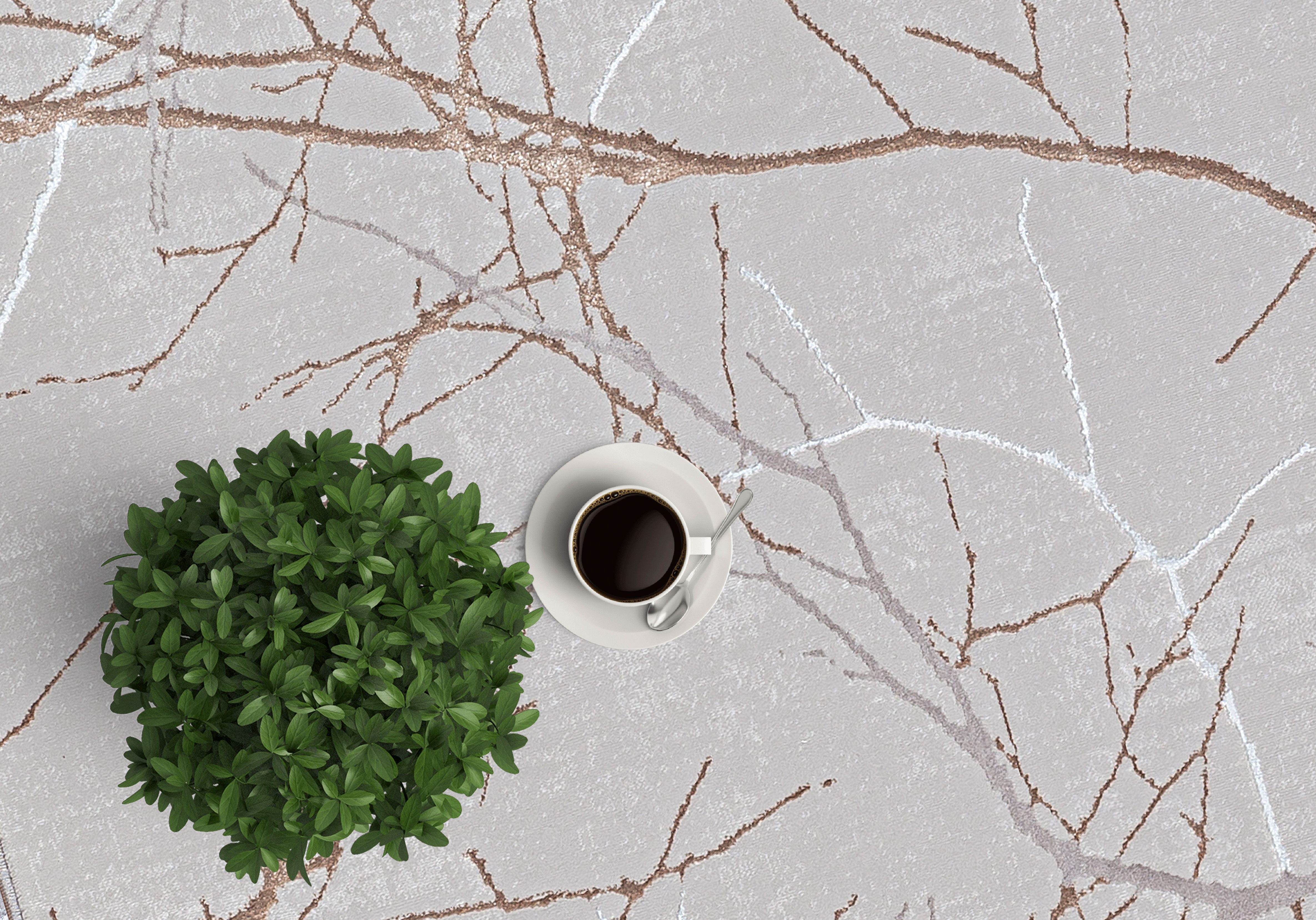 The carpet Vloerkleed Mila moderne woonkamer tapijt met elegant glanzende pool