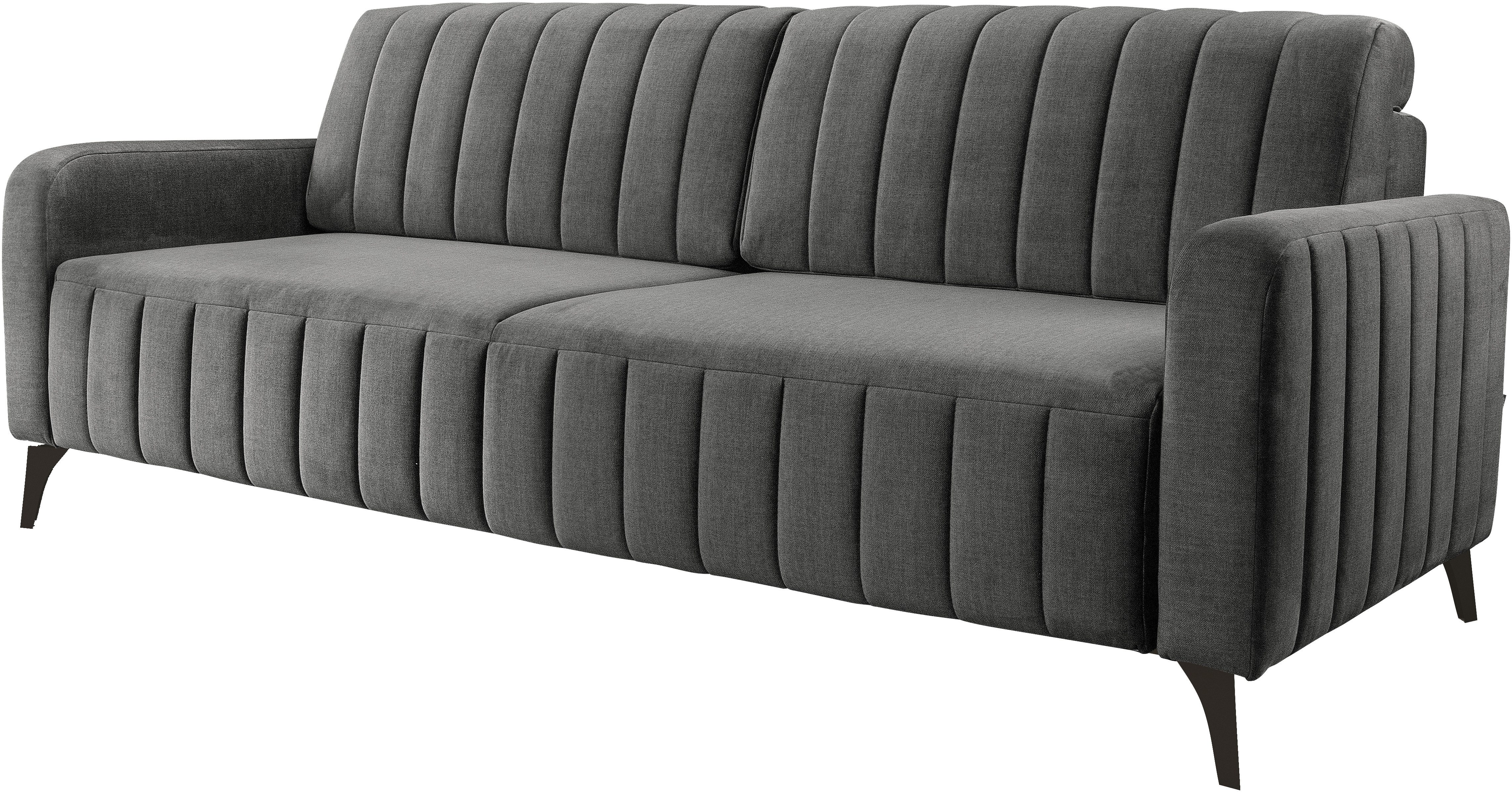 exxpo - sofa fashion 3-zitsbank Grande, hochwertiges Schlafsofa mit Microvelours-Bezug, OTTOs Choice met slaapbank functie en bedbox, comfortabele binnenvering