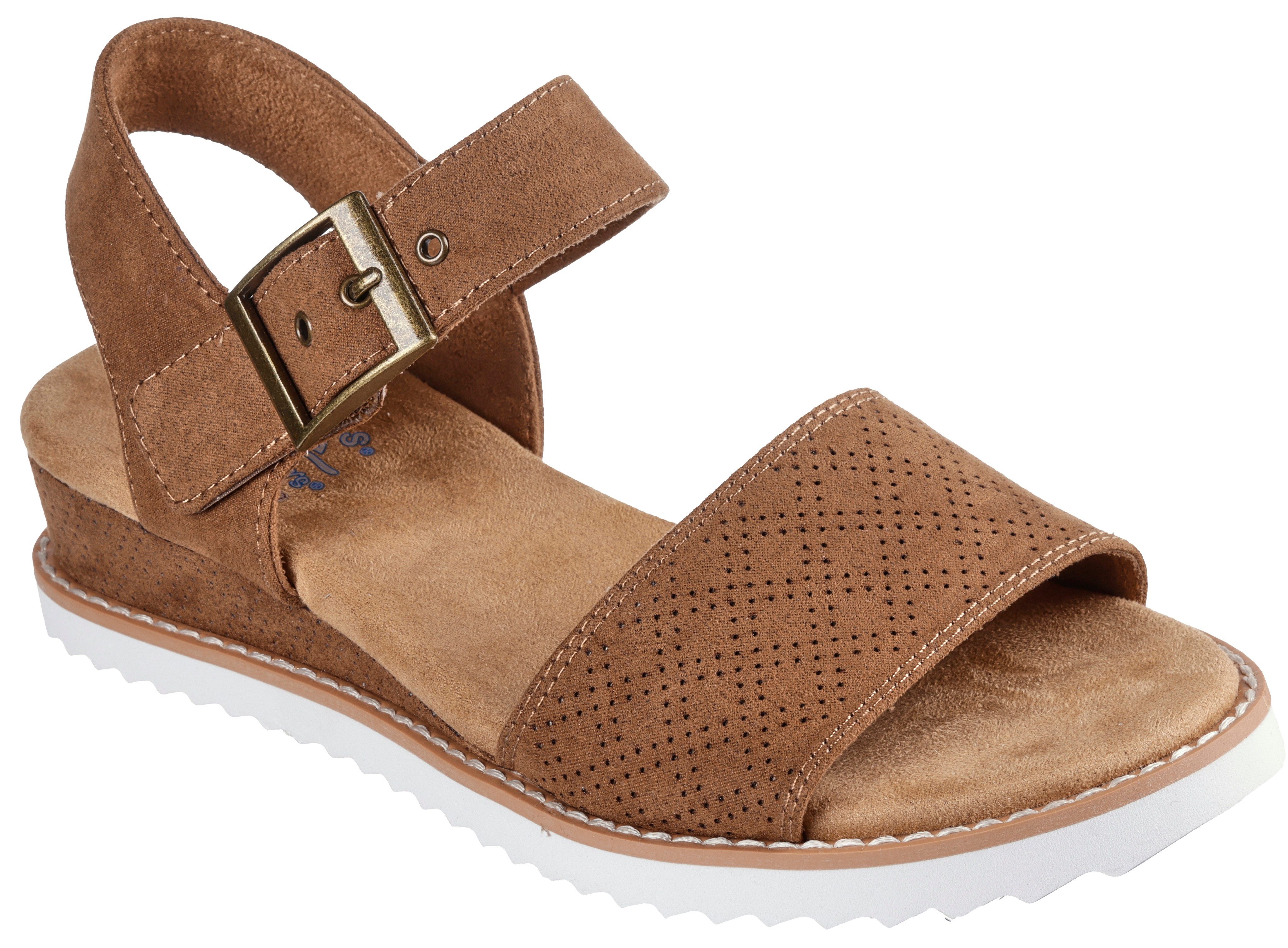 Skechers Sleehaksandaaltjes Desert Kiss Sandaal, wedge, zomerschoen in vegan uitvoering