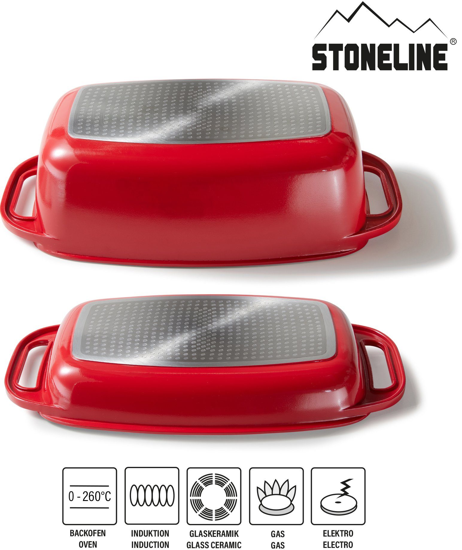 STONELINE Braadpan Inductie, 5,6 liter (set)