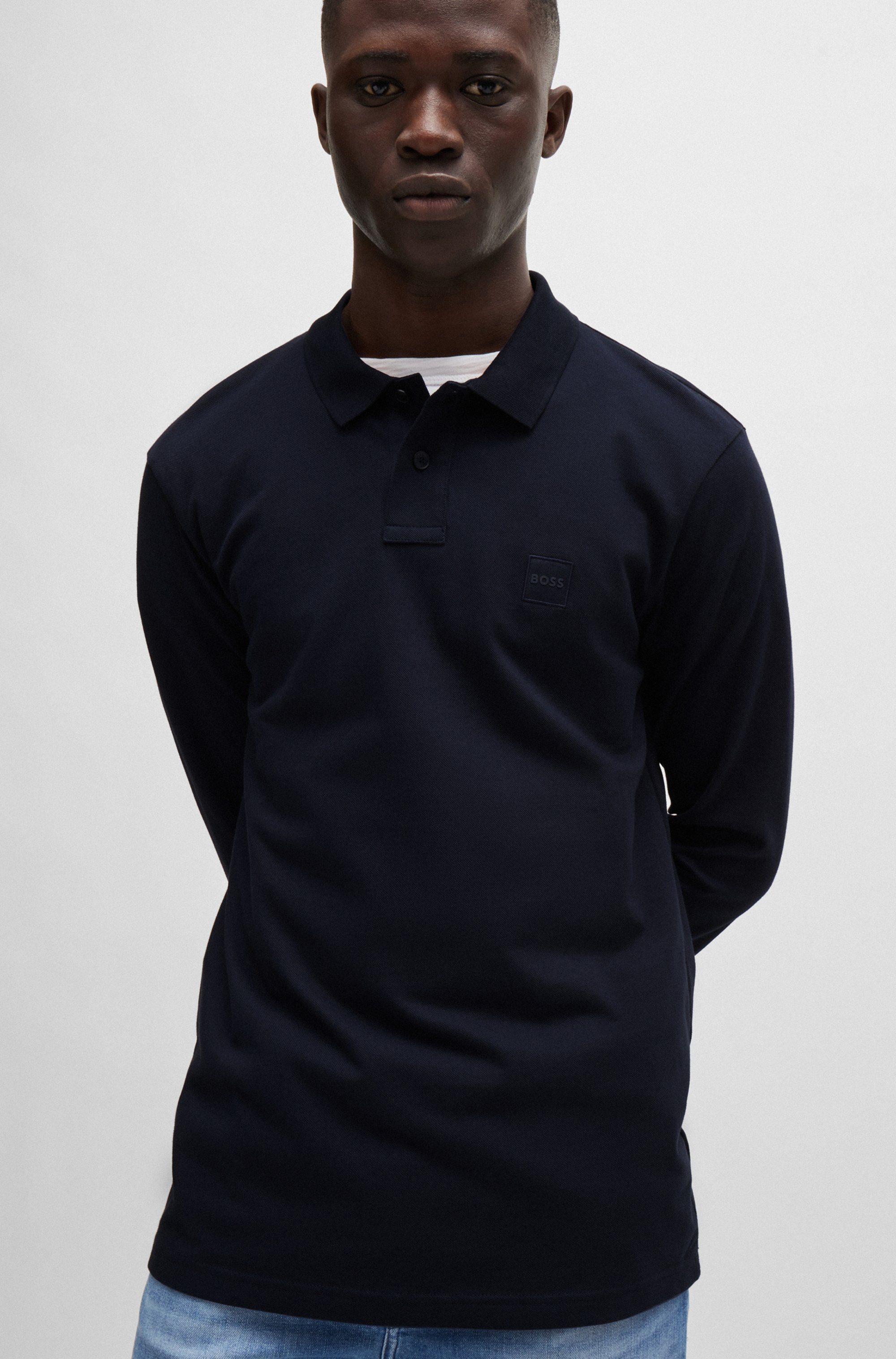 Boss Orange Poloshirt Passerby met boss badge