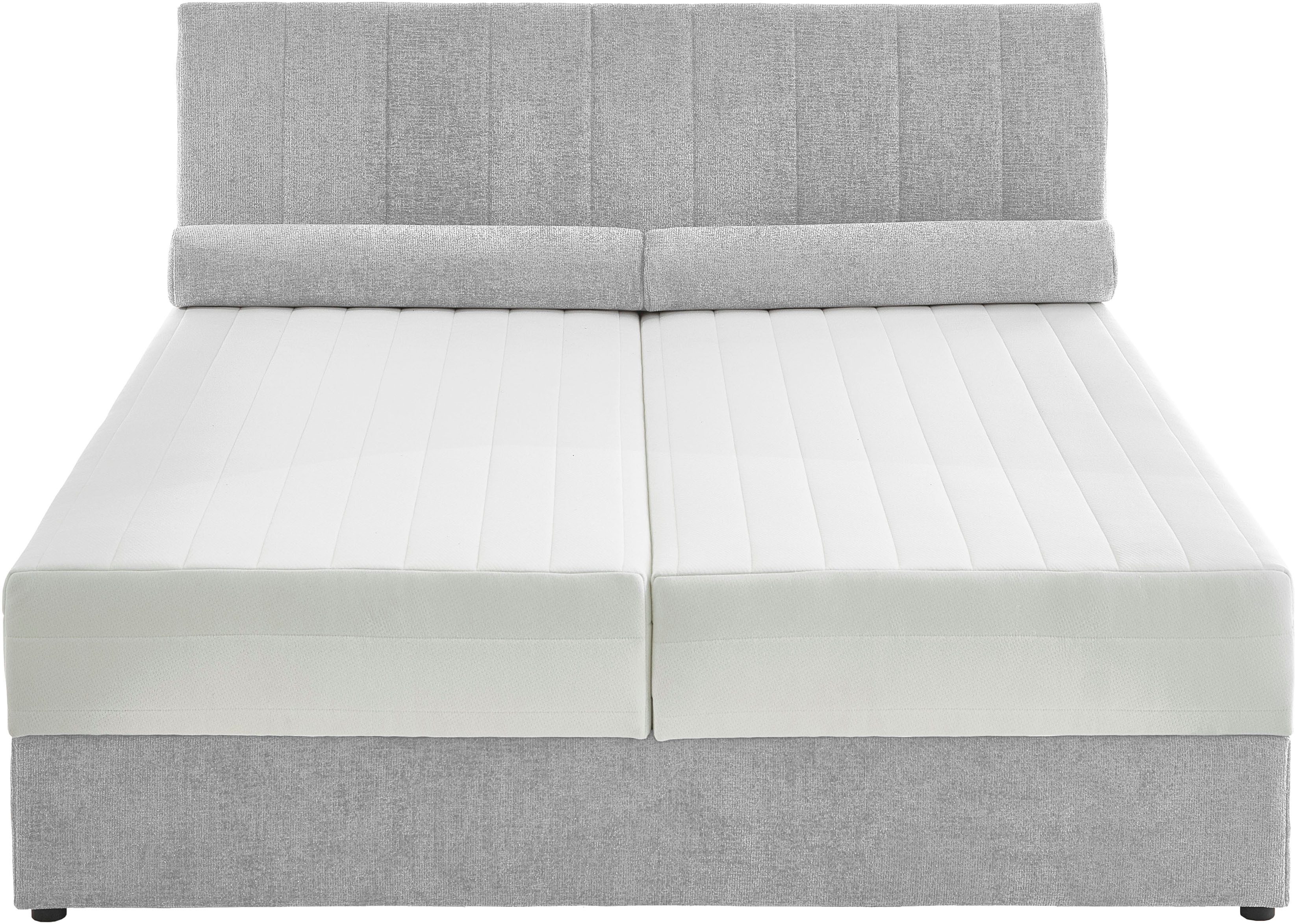 ATLANTIC home collection Boxspring ALISIA Met pocketvering, bedlade en kussenrol in originele bekleding