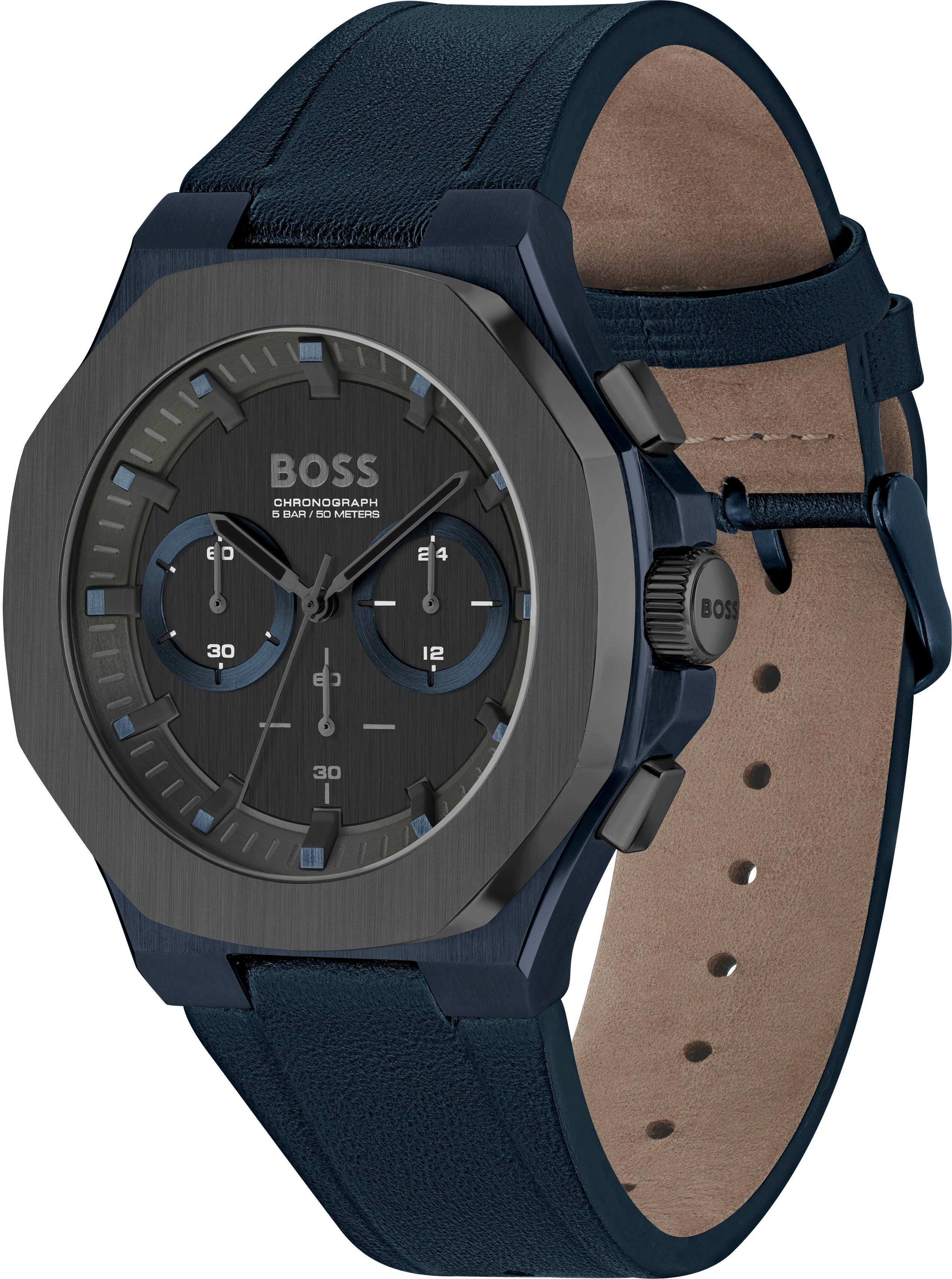 Boss Chronograaf TAPER Quartzhorloge, herenhorloge, horloge, stopwatchfunctie, roestvrijstalen band