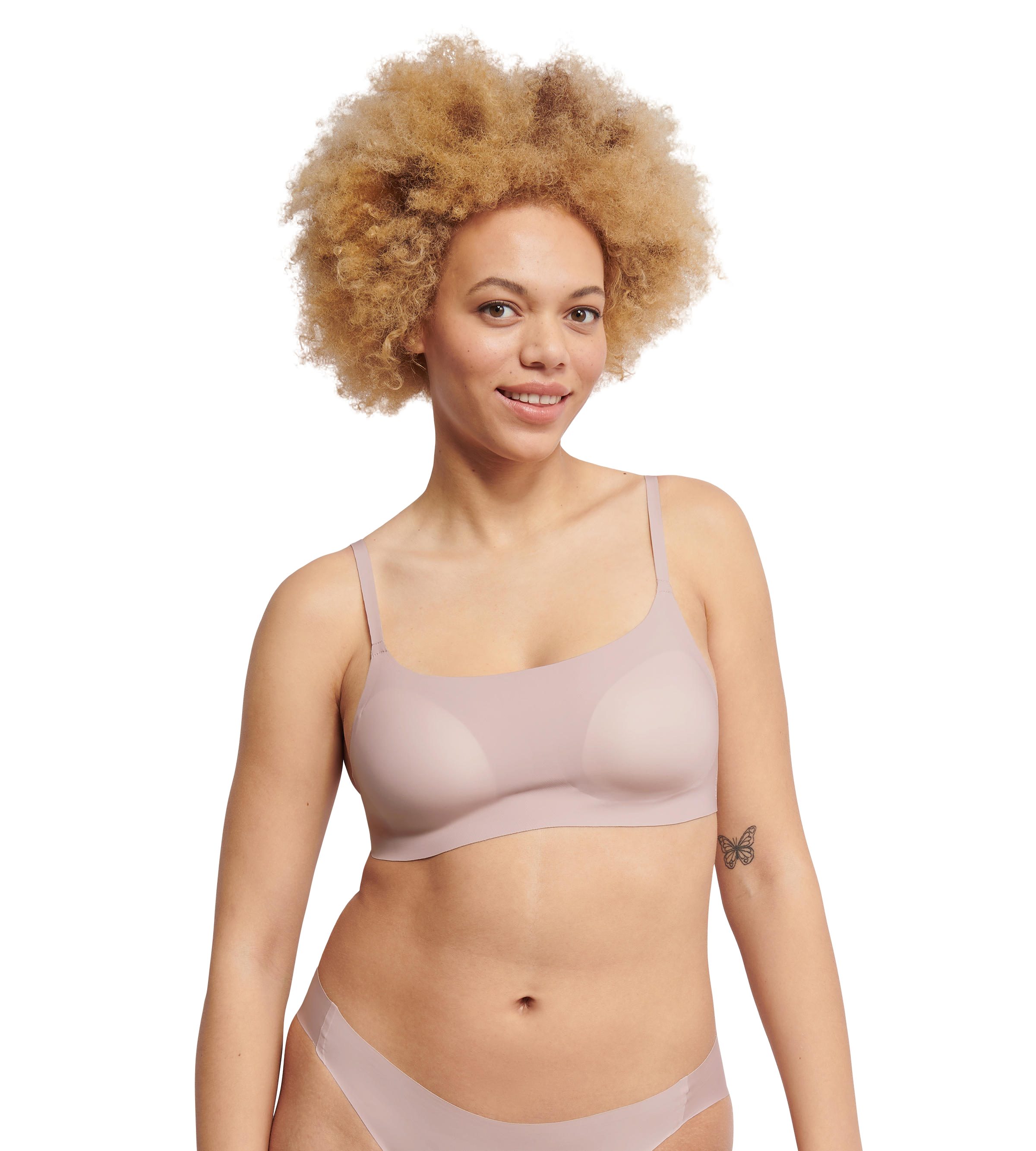 Sloggi Beugelloze-bh NEU: ZERO Feel 2.0 Ultra Bra dames bh's zonder beugel maat L roze