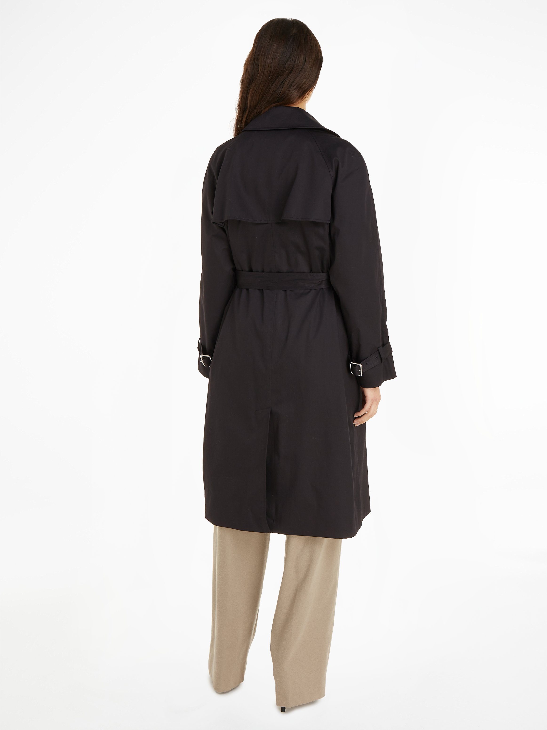 Calvin Klein Outdoorjack ESSENTIAL TRENCH COAT (set, 2 stuks, Met riem)