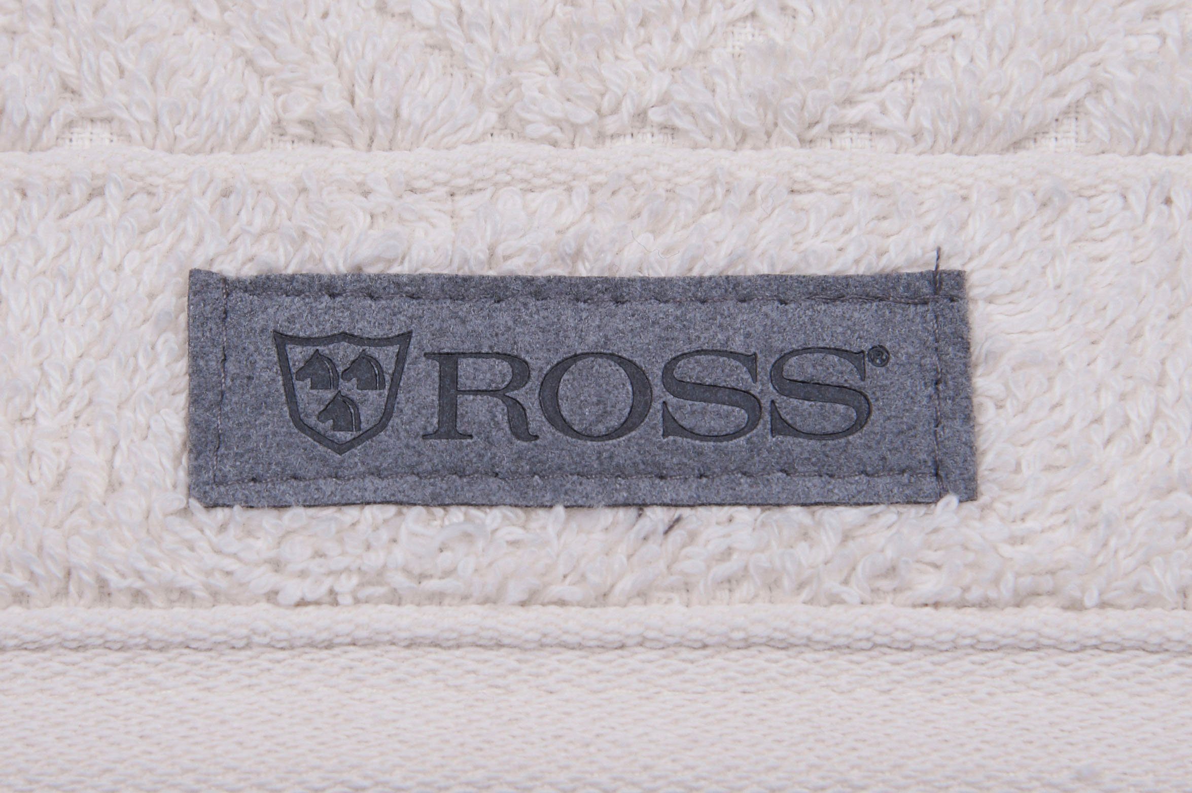 ROSS Gastendoek Smart Uni-rib met velourslabel (6-delig)