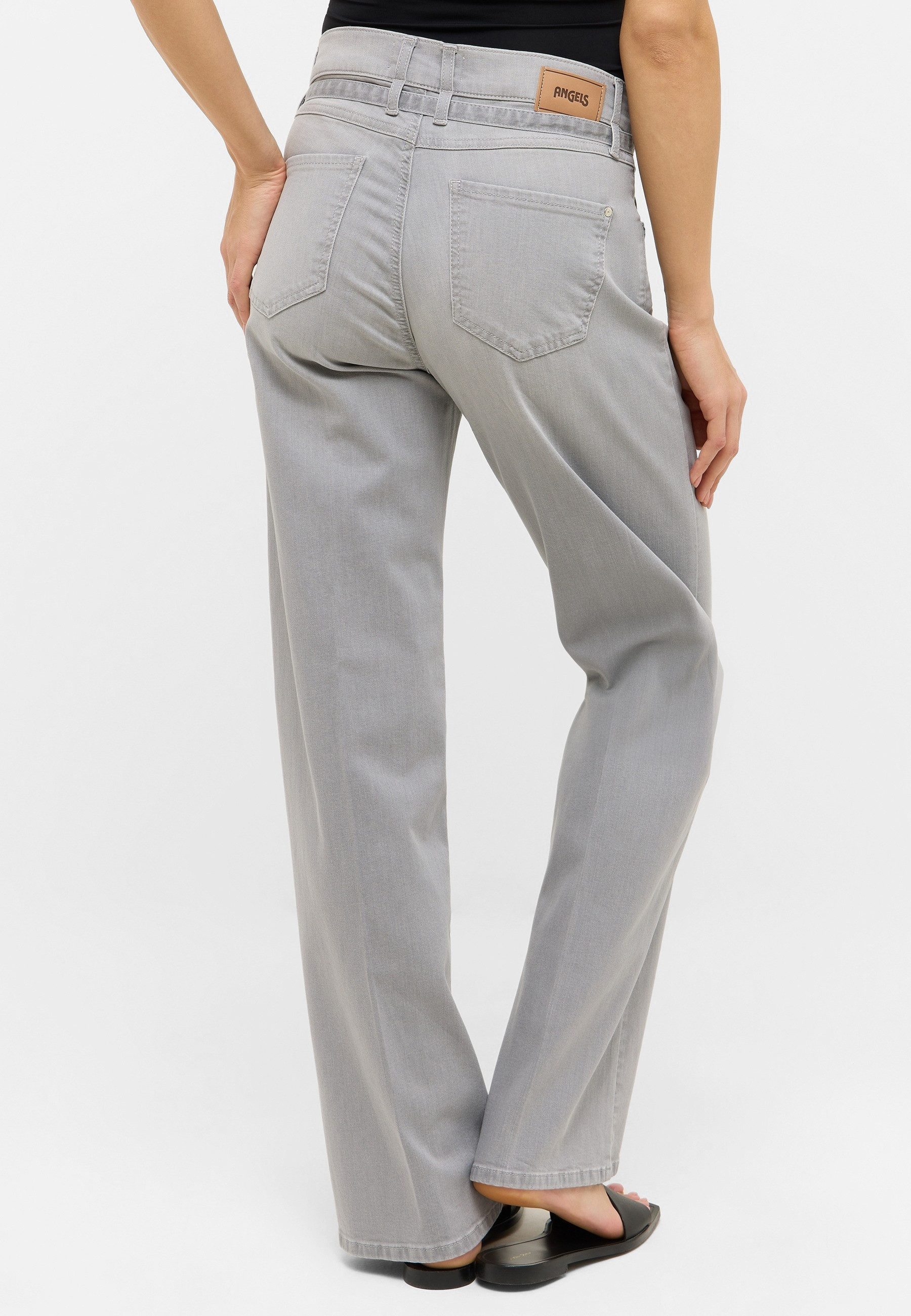 ANGELS Relax fit jeans LIZ BELT met geïntegreerde riem
