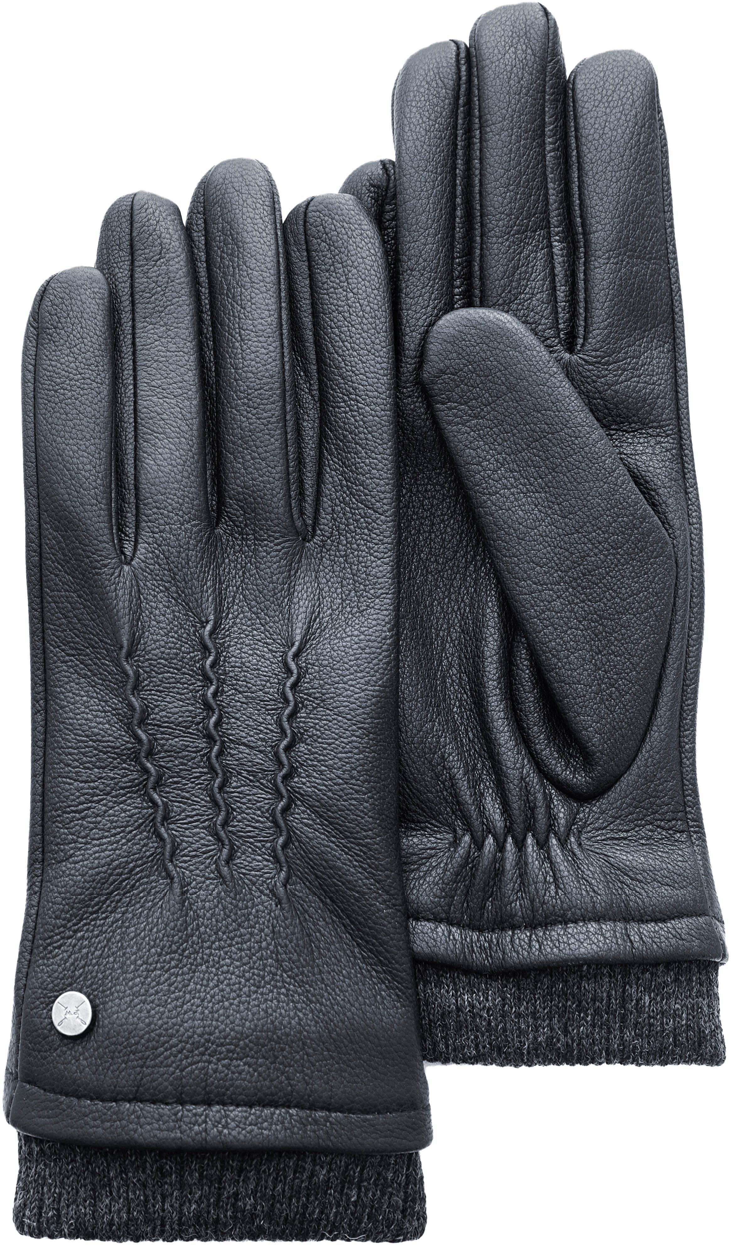 PEARLWOOD Leren handschoenen met fijne naden