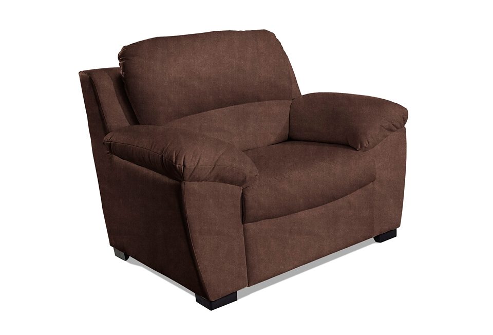 COTTA Fauteuil Dani fauteuils maat Luxe-microvezel bruin