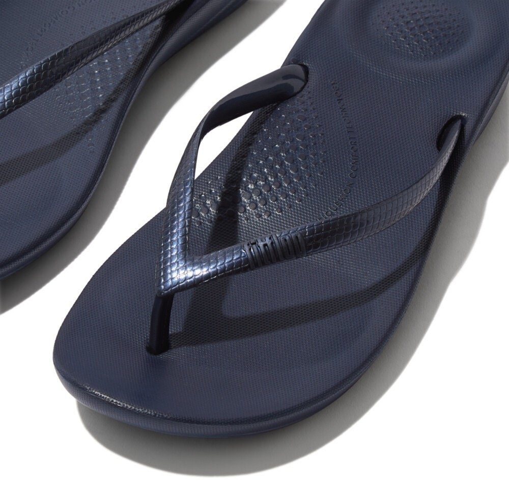Fitflop Teenslippers IQushion sleehak, zomerschoen, slipper in smalle vorm