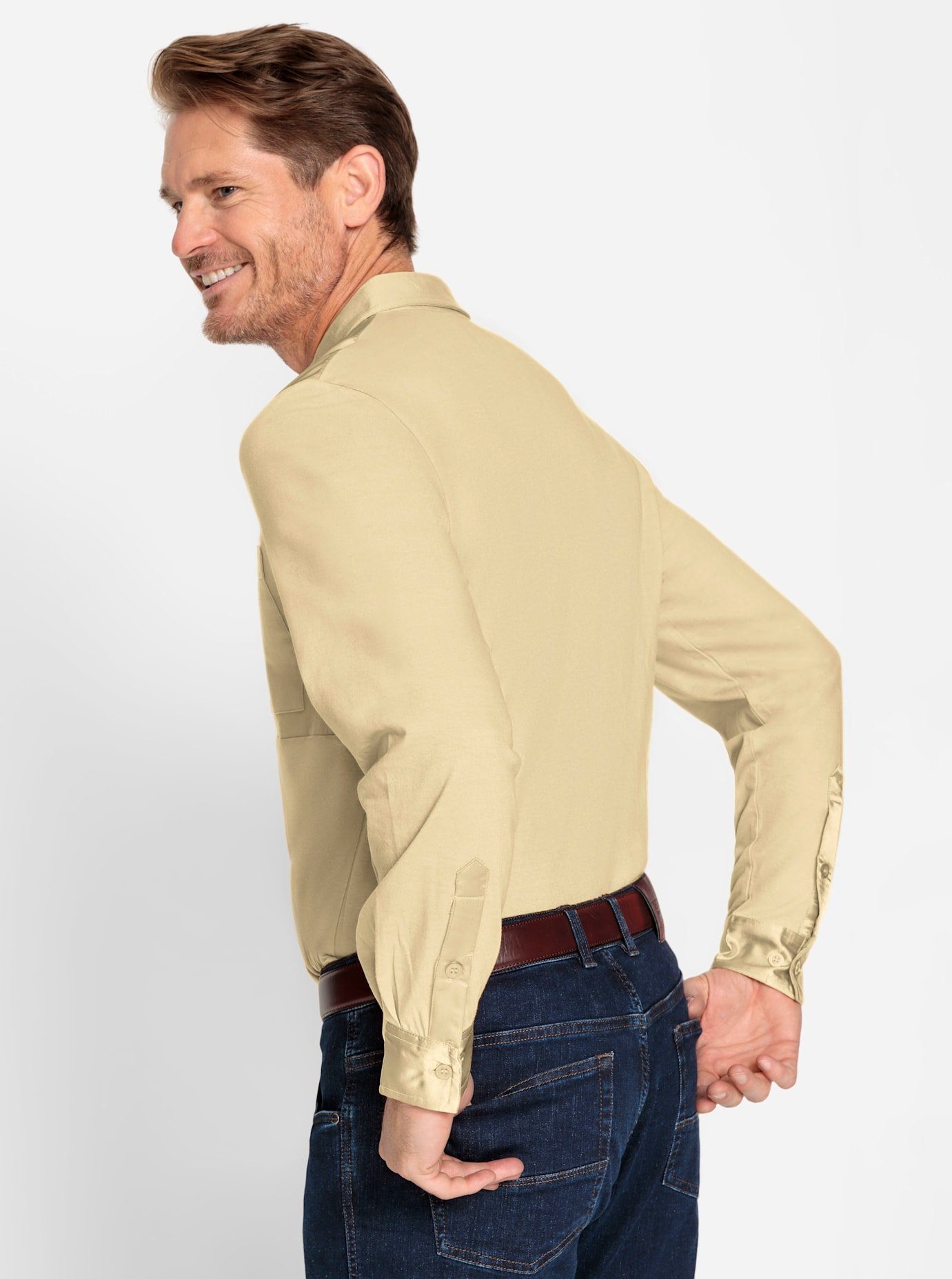Marco Donati Shirt met lange mouwen Poloshirt met lange mouwen (1-delig)