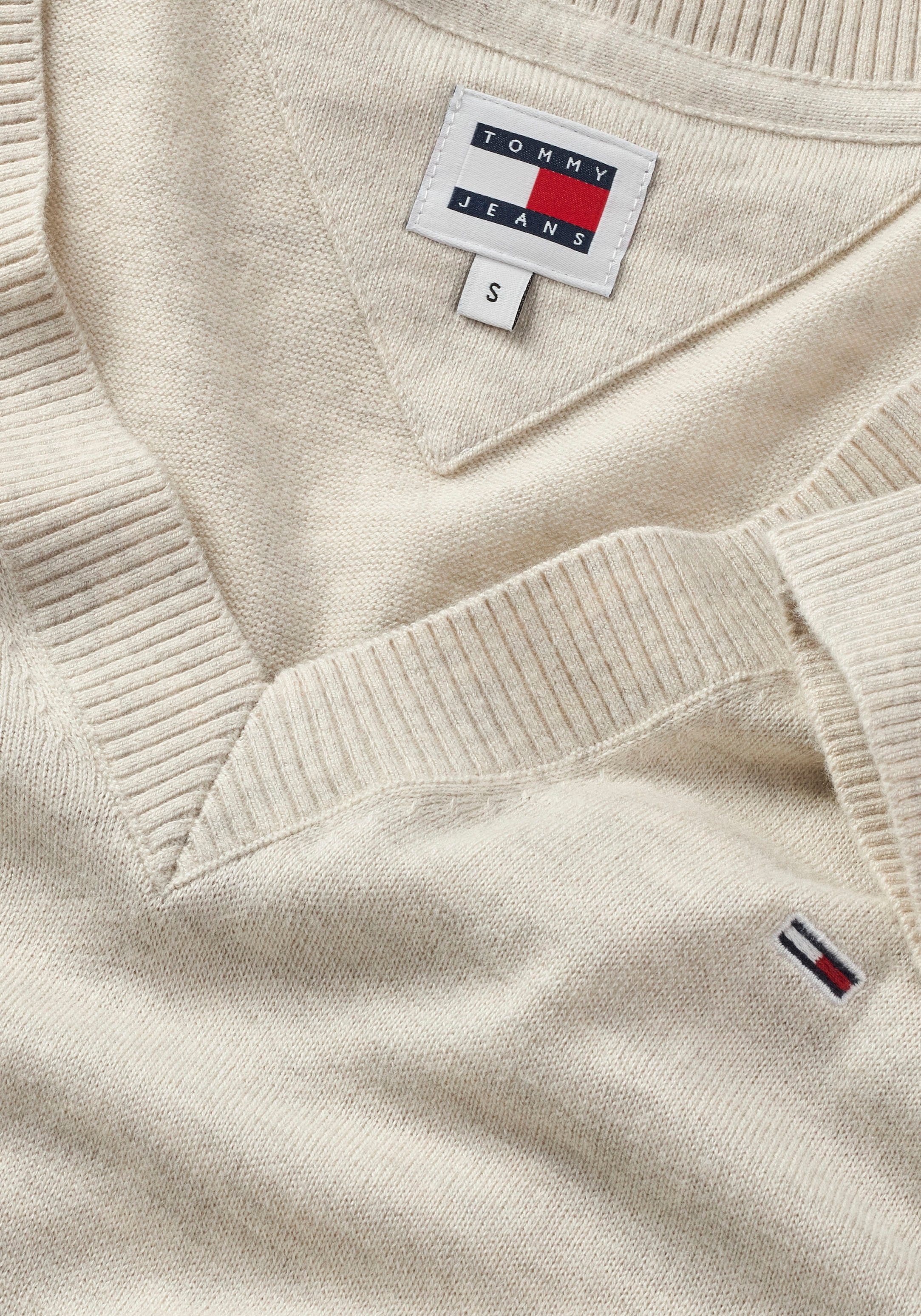 TOMMY JEANS Gebreide trui TJW ESSENTIAL VNECK SWEATER EXT