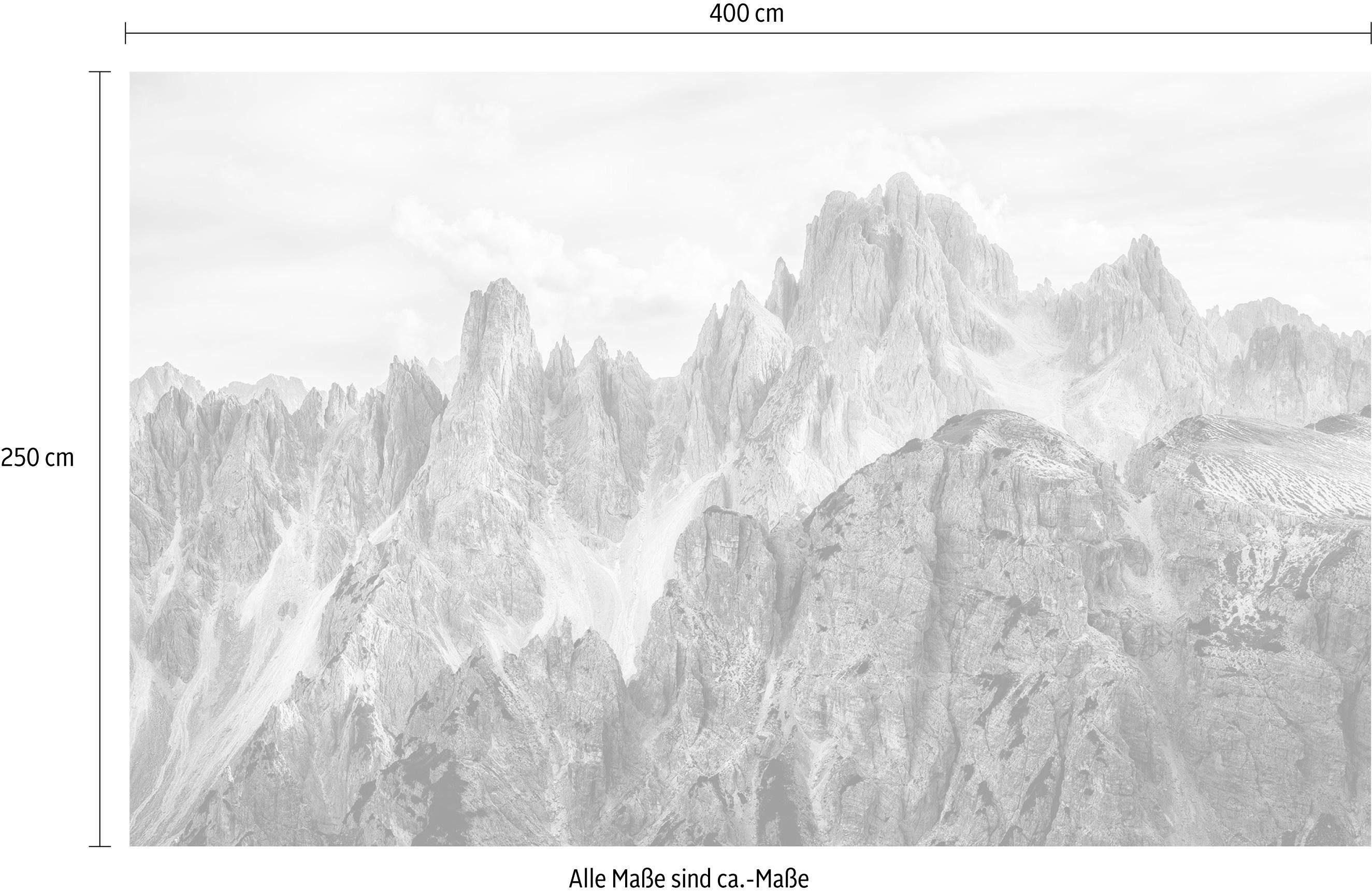 Komar Vliesbehang Digitale print vlies - Peaks - Afmeting 400 x 250 cm (1 stuk)