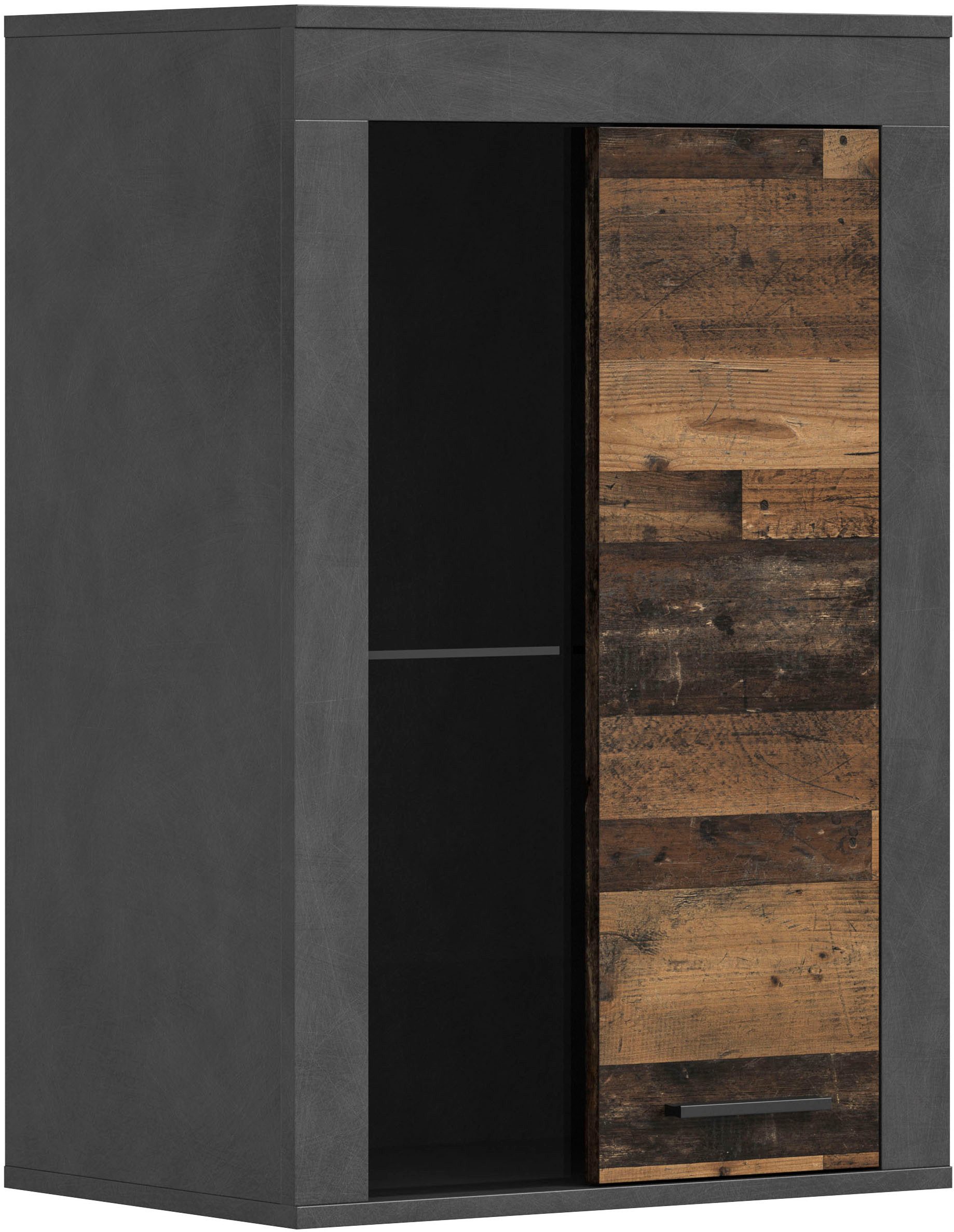 INOSIGN Vitrinekast Aosta, breedte 60 cm, staand of hangend, in verschillende kleuren Deurafdichting verwisselbaar, 1 glazen inlegvloer, hangvitrine, staande vitrine